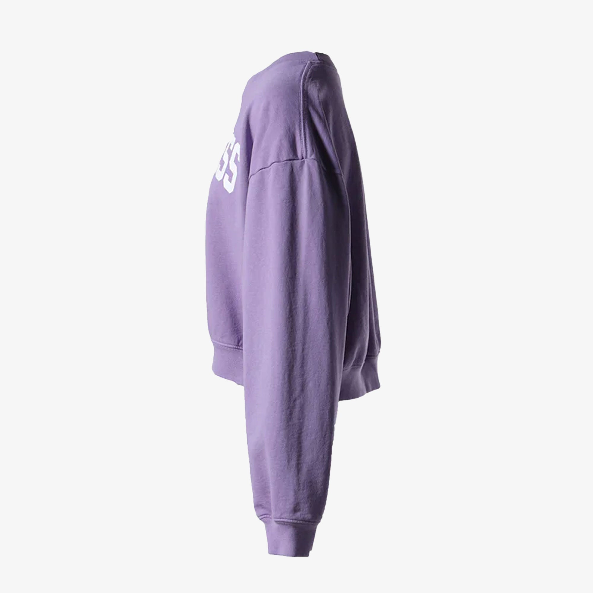 Sporty & Rich | Wellness Ivy Cropped Crewneck { Violet/white - view 3