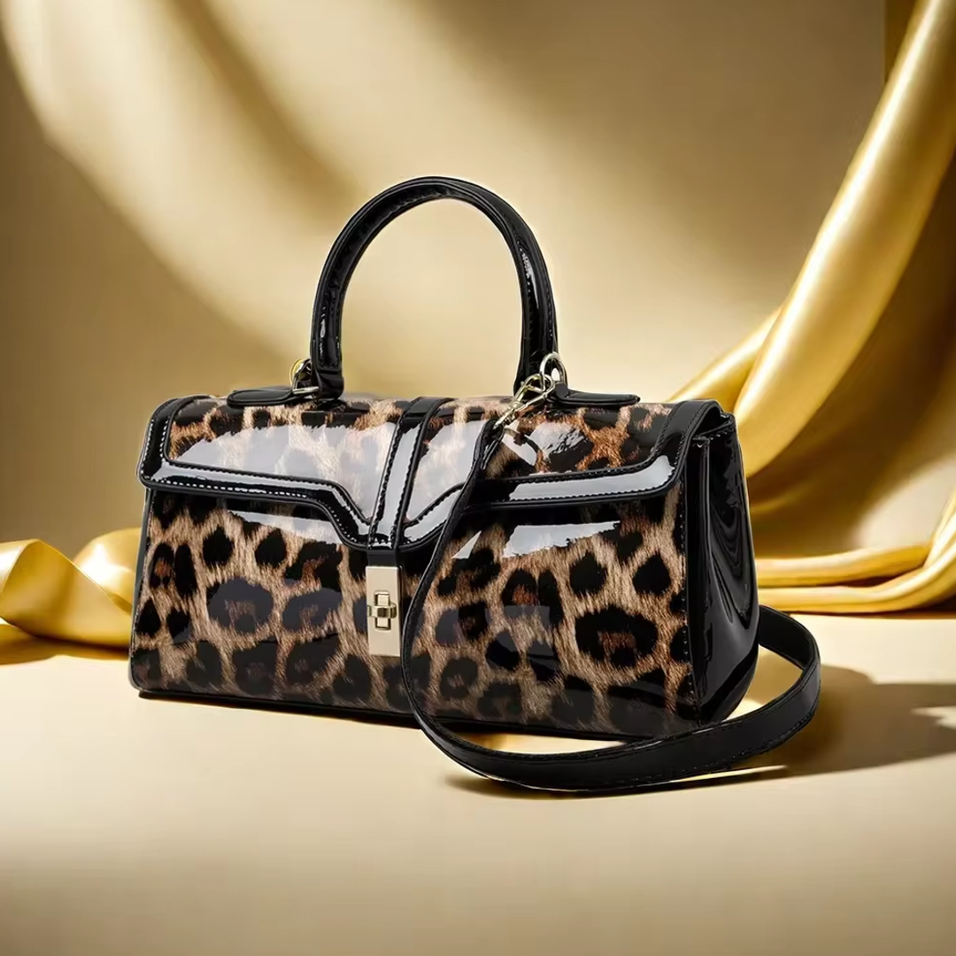 Peeperly Leopard Printed Totes Classic Handbag