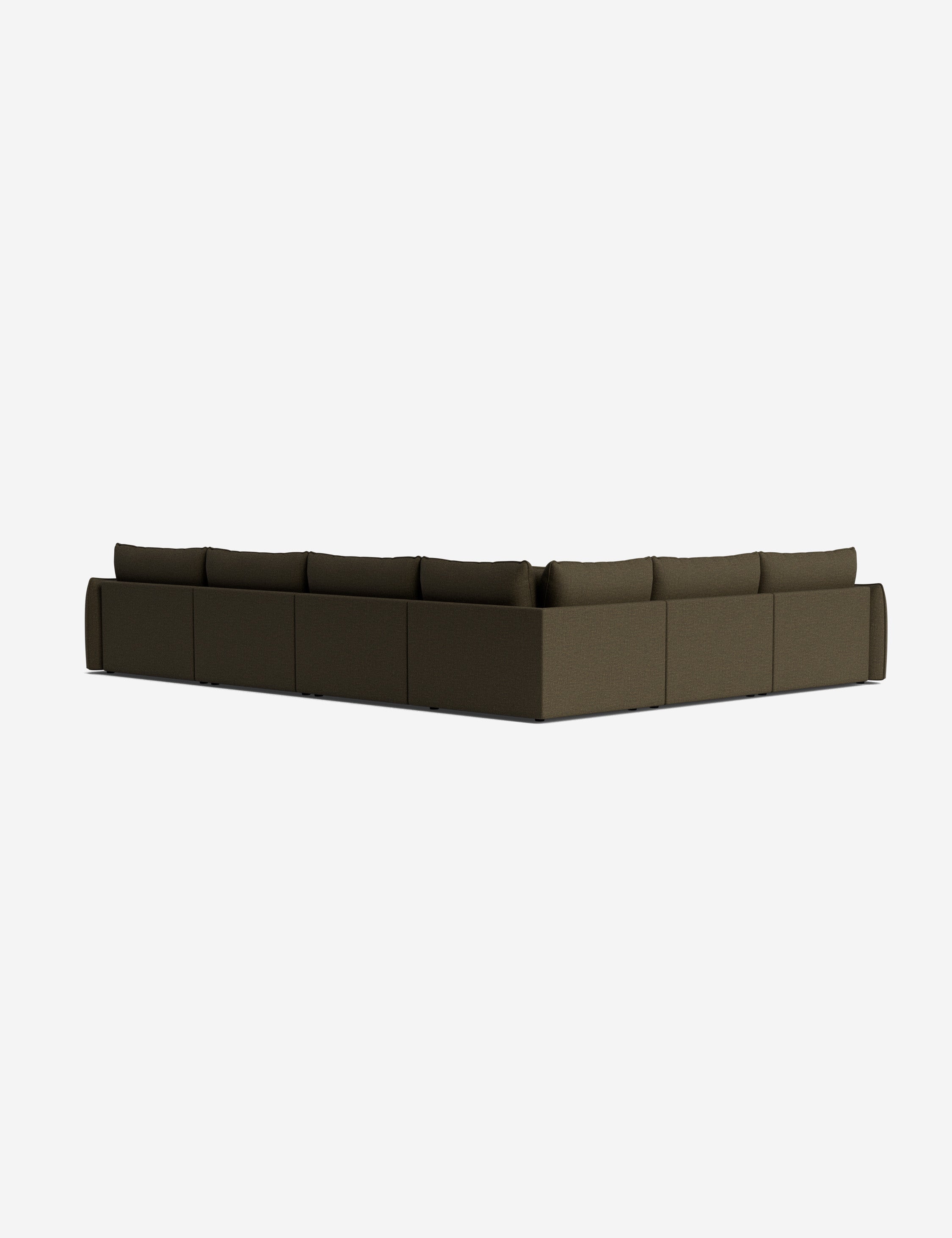 Lulu and Georgia Balmer Modular Corner Sectional Sofa With Ottoman - view 129