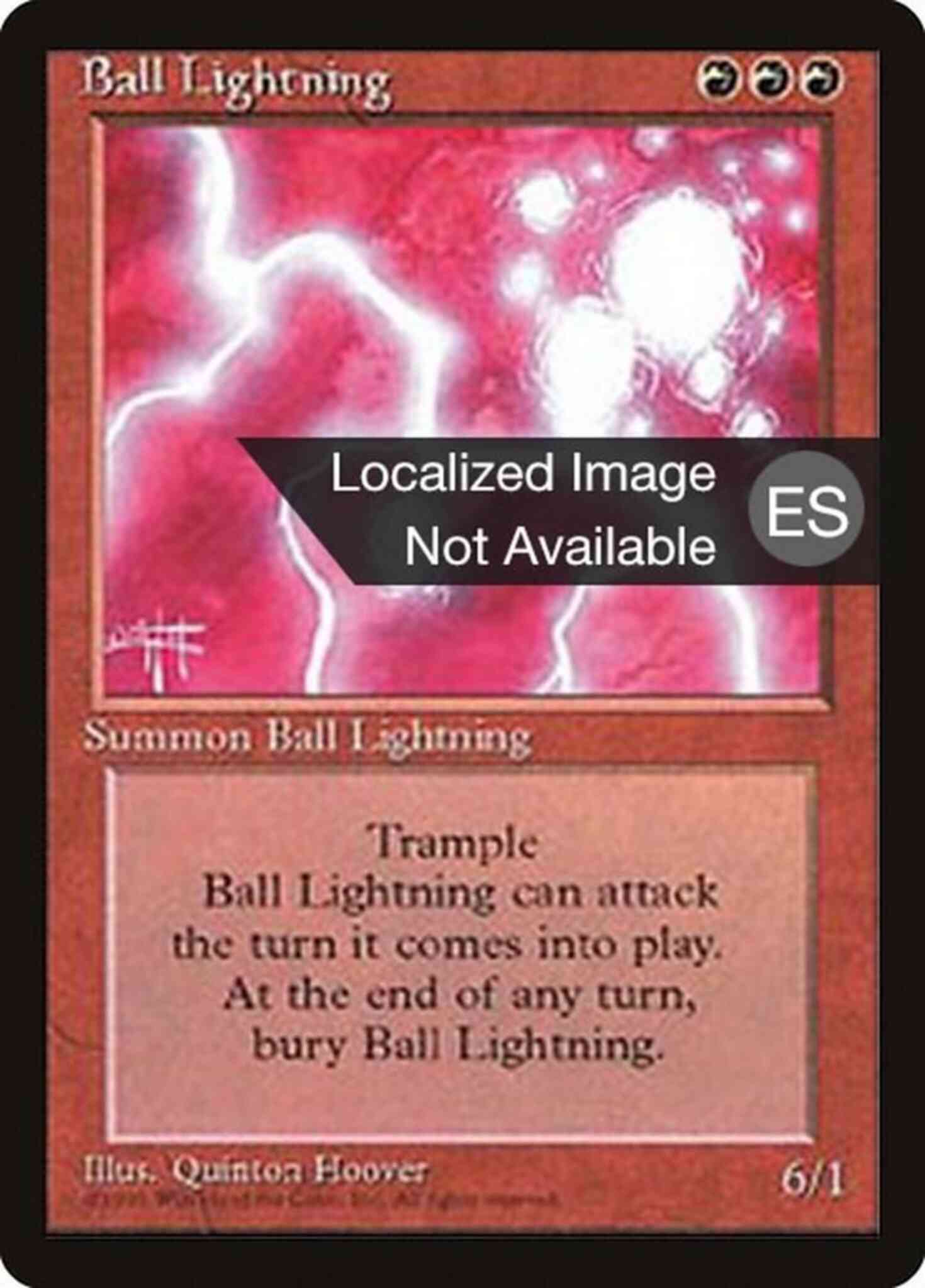 Spanish 176 fourth – Magic Ball Lightning - Spanish [176] [Fourth Edition Black Border: Spanish] [Non-Foil]