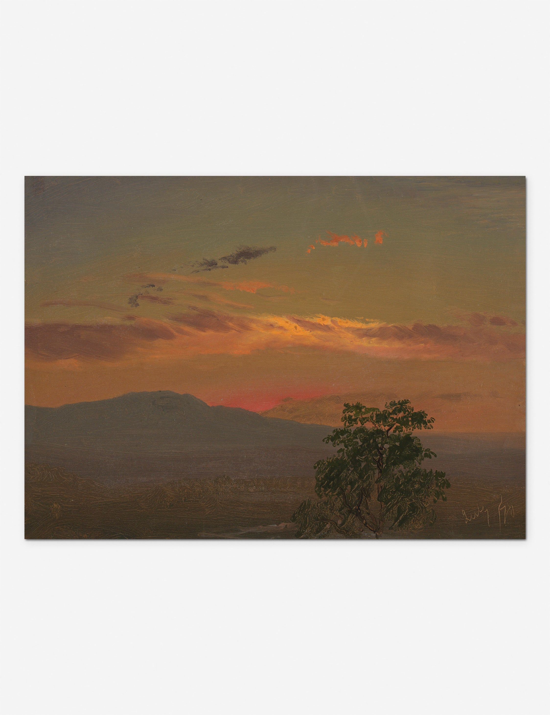 Lulu and Georgia Landscape at Sunset, Hudson NY Print - view 2