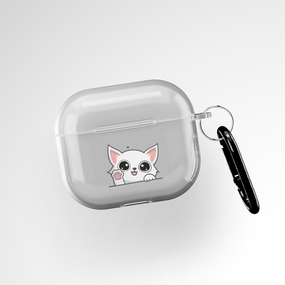 Cover It Up Cute Cat Clear Airpods Pro 2 Case Covers