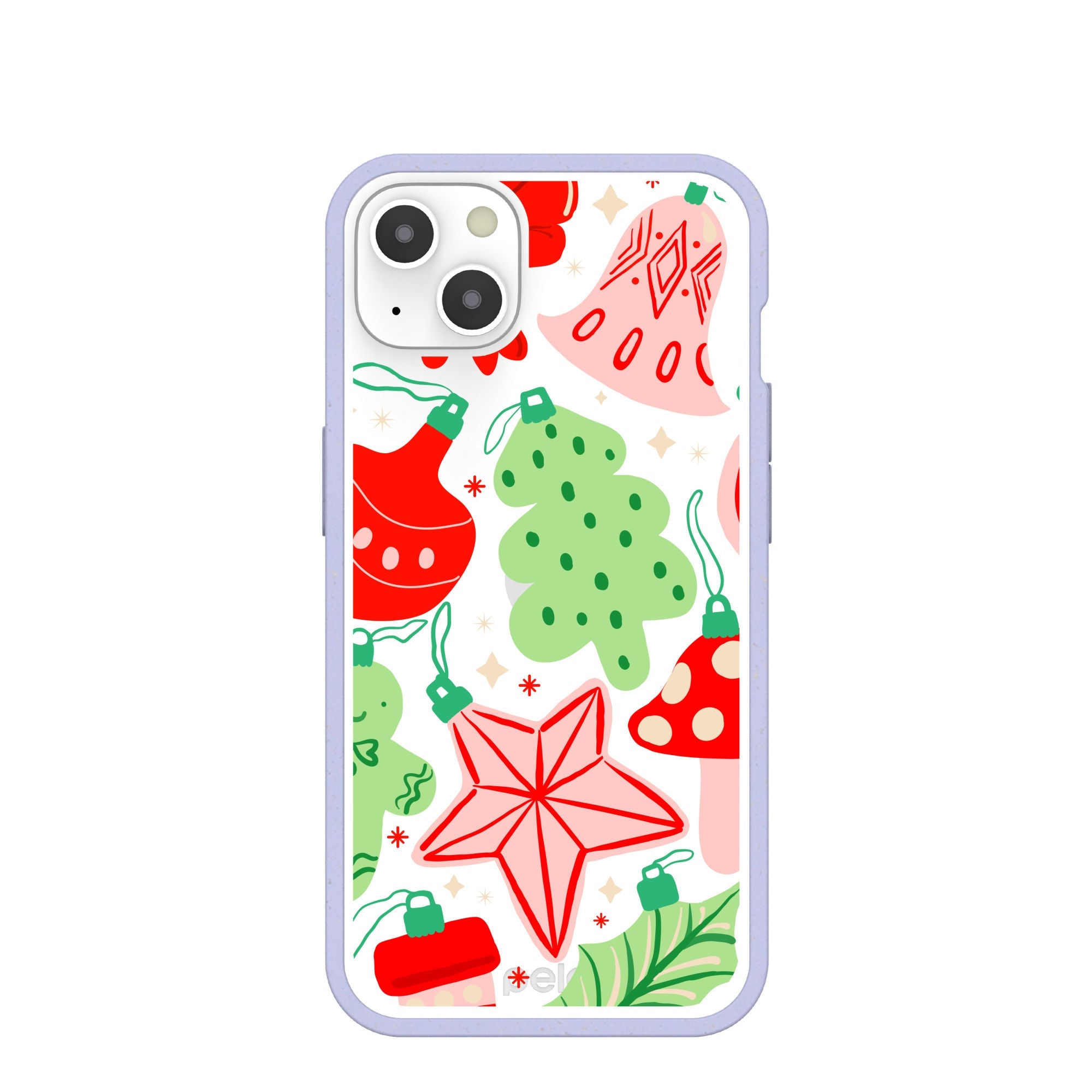 BlackTree Clear Festive Flair iPhone 13 Case With Lavender Ridge