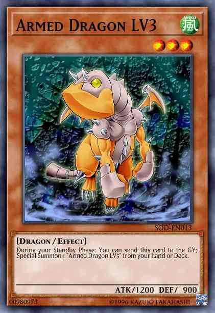 Yu-Gi-Oh! Armed Dragon LV3 - SOD-EN013 - Common - 1st Edition