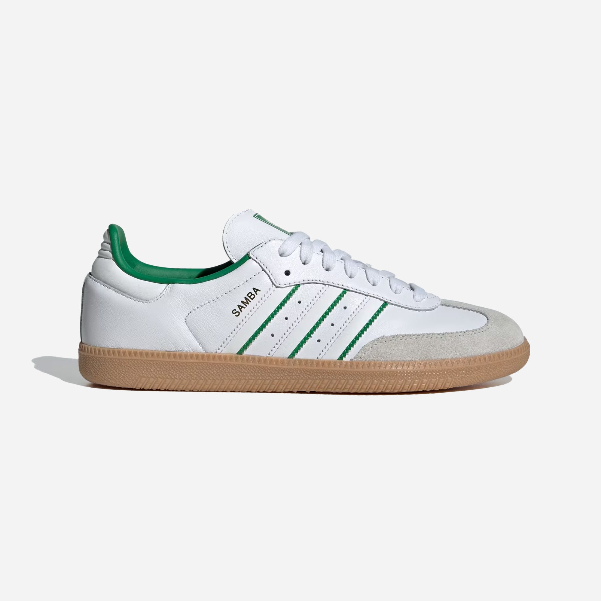 Adidas Samba OG Shoes Cloud White Crystal White Green