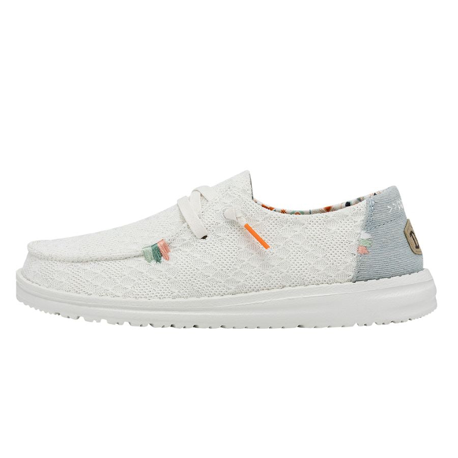 HEYDUDE shoes Wendy Boho - White Crochet – Women's