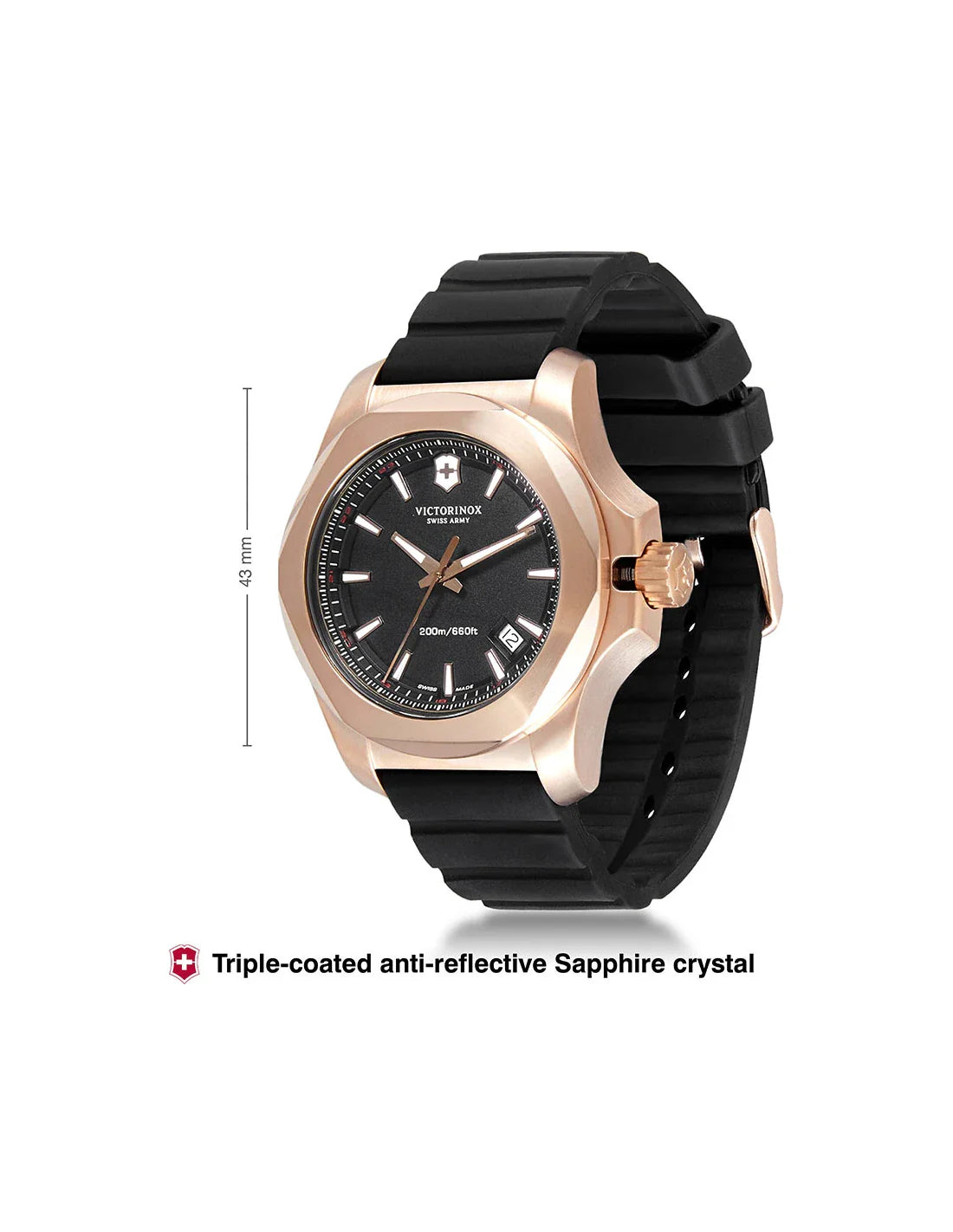 I n o – Victorinox I.N.O.X. Women Black Dial Women 43mm