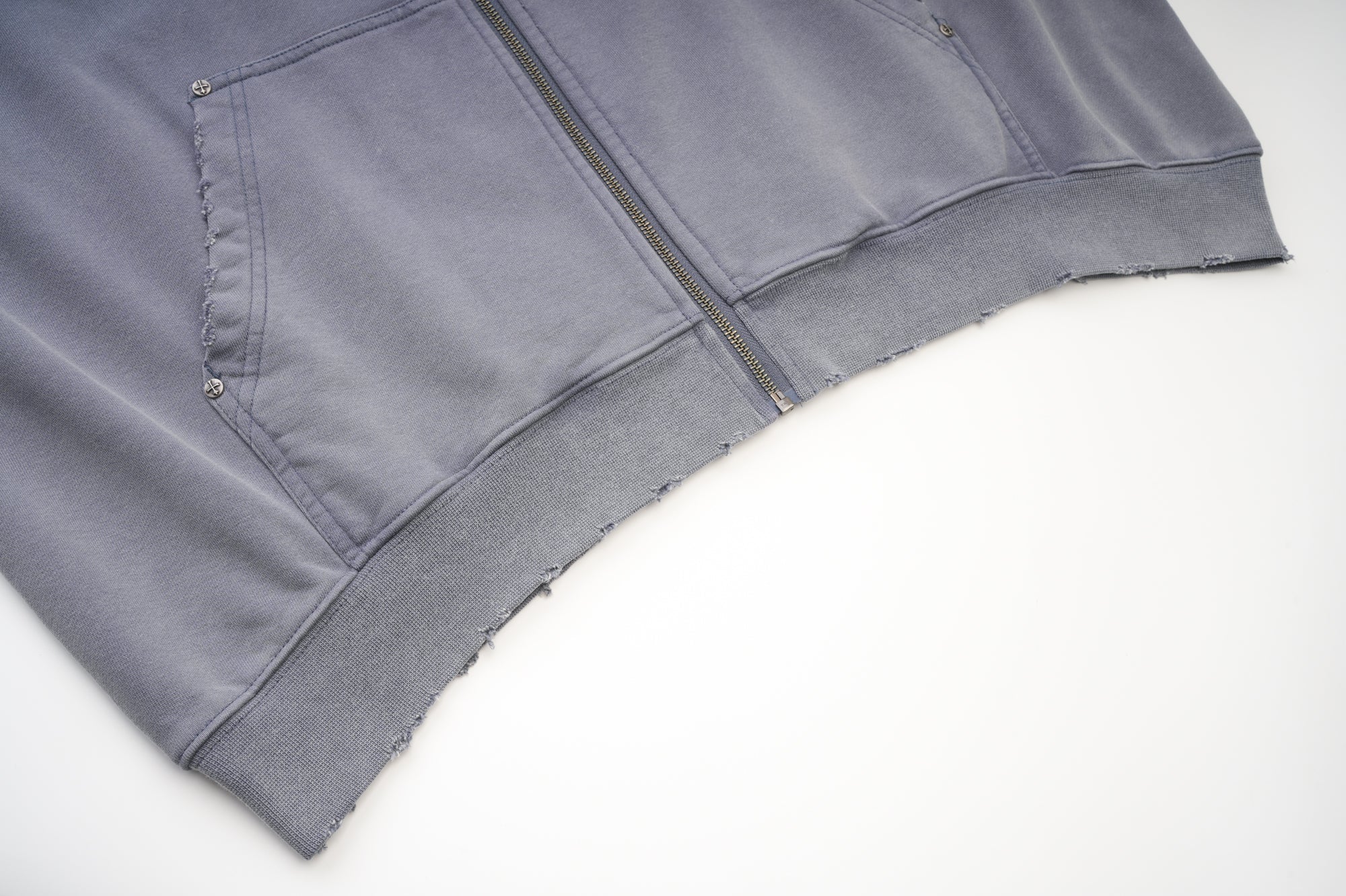 Supplier Studs Cross Patch Zip Hoodie - view 6