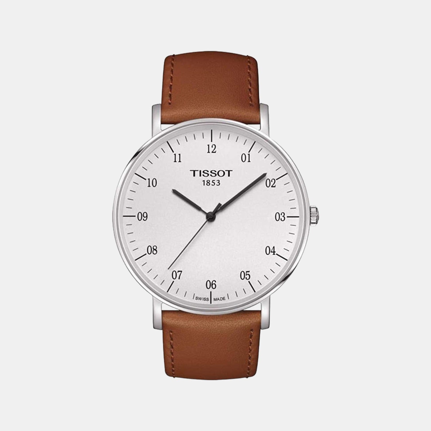 Tissot Everytime Men Analog Leather Watch T1096101603700