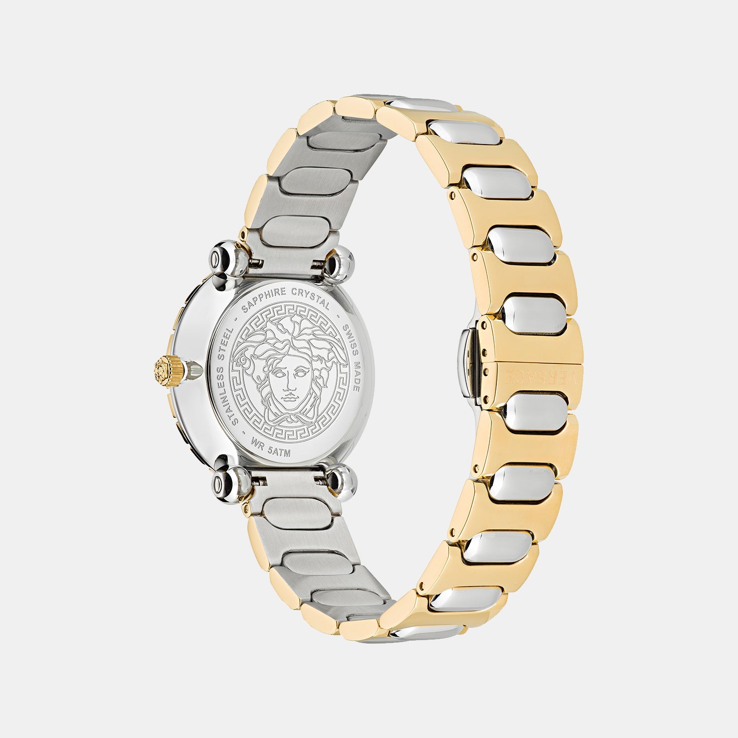 Versace Greca Women Quartz Gold Dial Analog Stainless Steel Watch VE6I00423 - view 2
