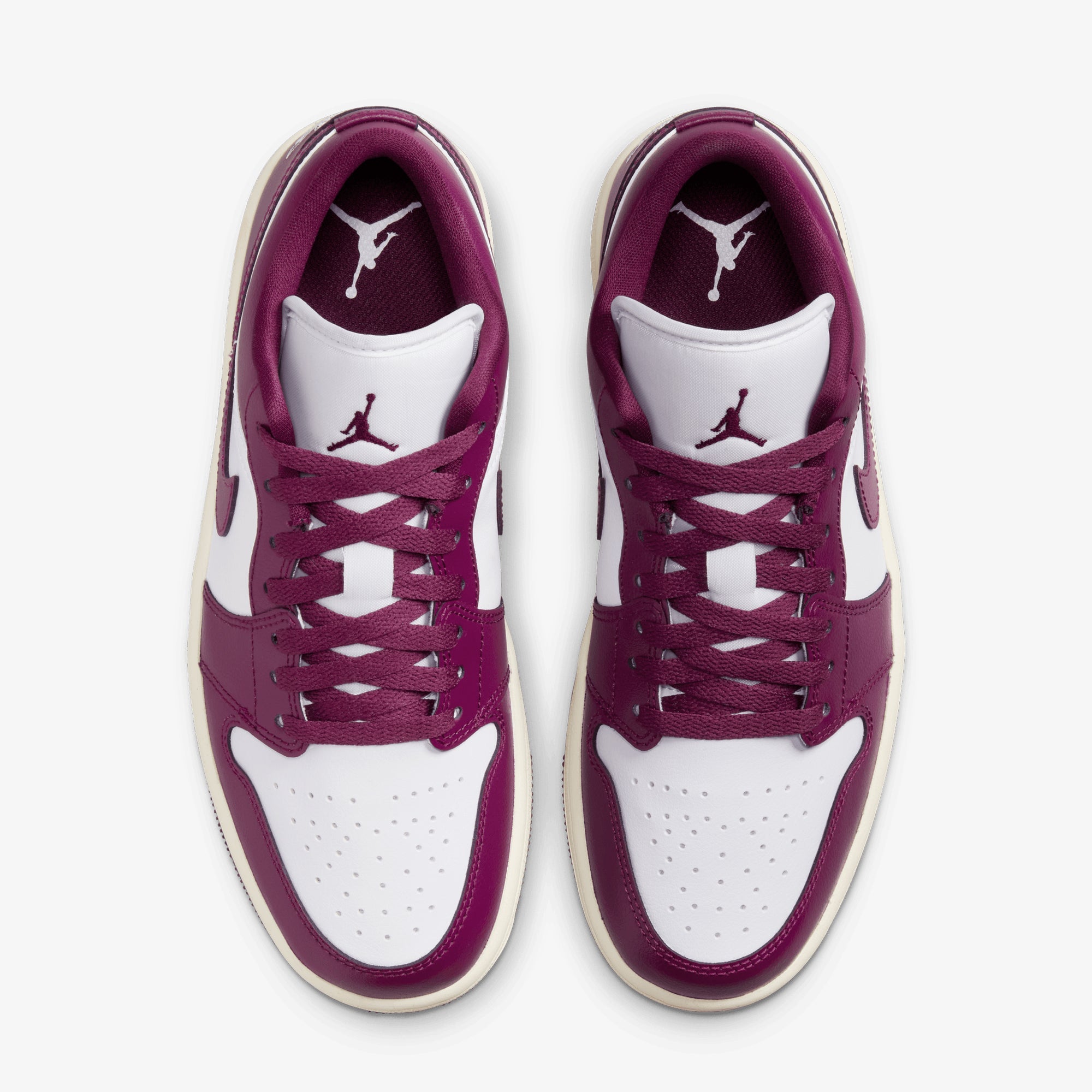 Jordan | Air Jordan 1 Low { White/bordeaux-sail - view 2