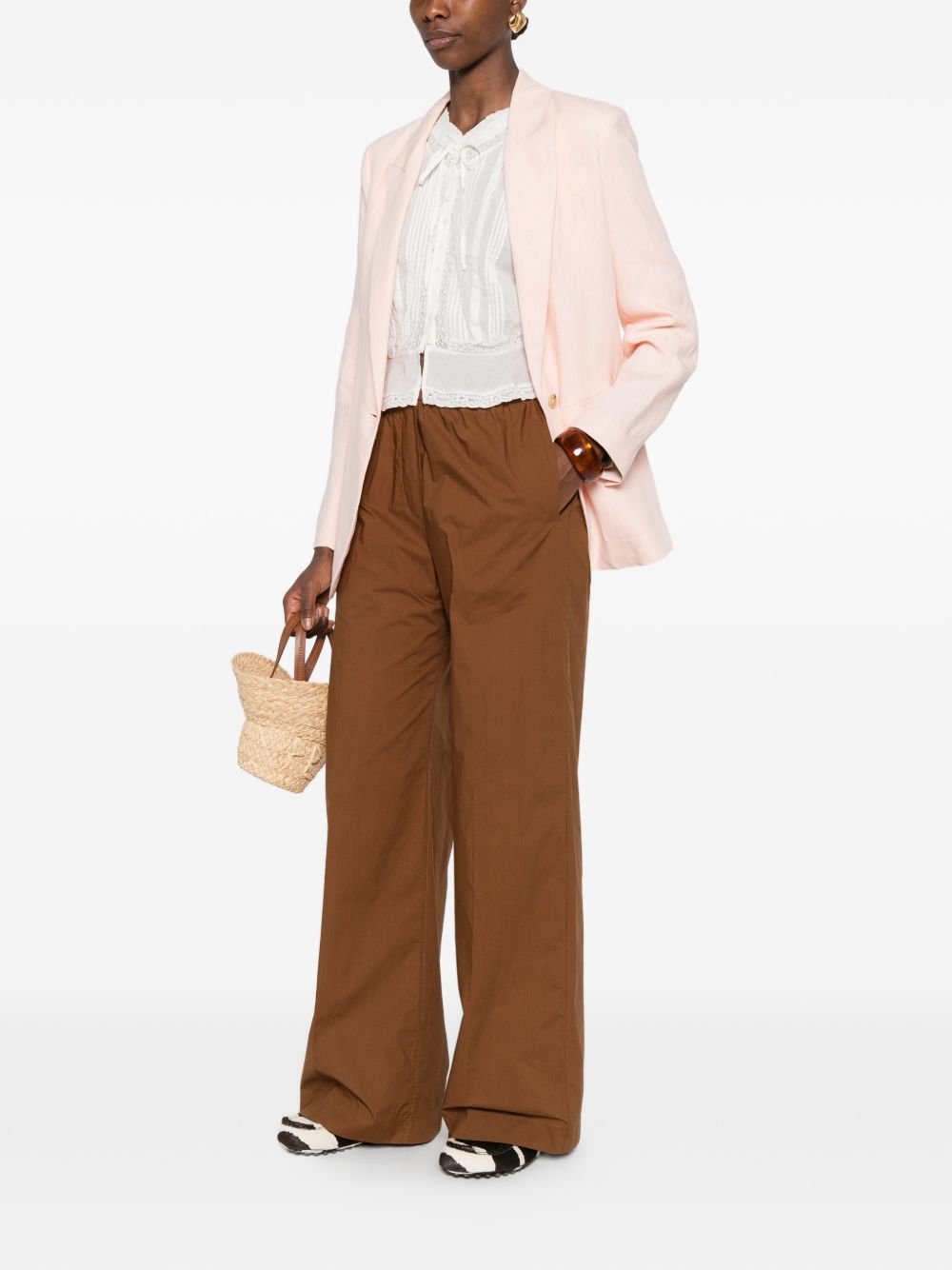 Forte Forte Linen single-breasted jacket – 100% fabric - view 3