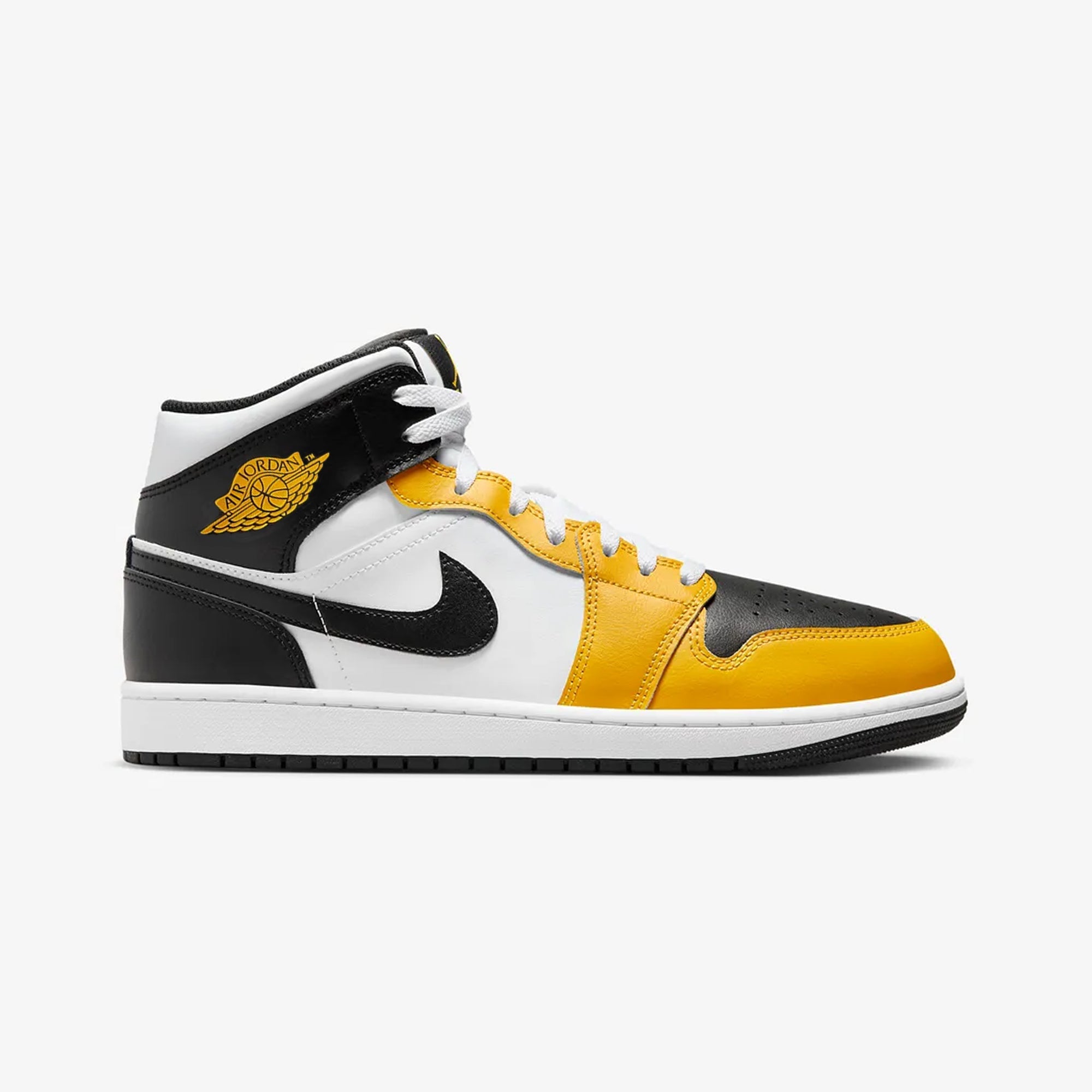 Jordan | AIR JORDAN 1 MID { YELLOW OCHRE/BLACK-WHITE-YELLOW OCHRE - view 6