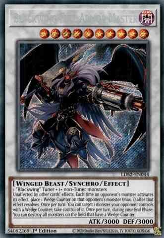 Yu-Gi-Oh! Blackwing Full Armor Master - LDS2-EN044 - Secret Rare - 1st Edition