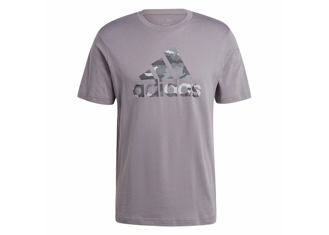 adidas Camo Badge of Sport Graphic Tee Grey Four