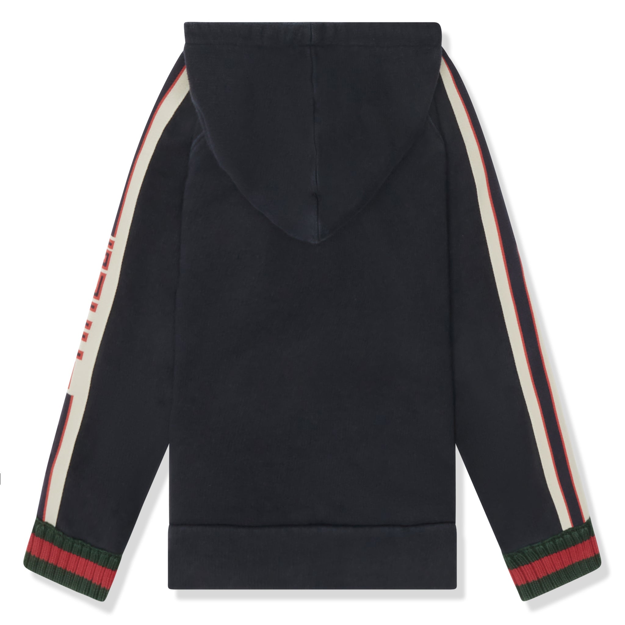 Preloved - Gucci Side Stripe Logo Cotton Blue Kids Hoodie - view 2