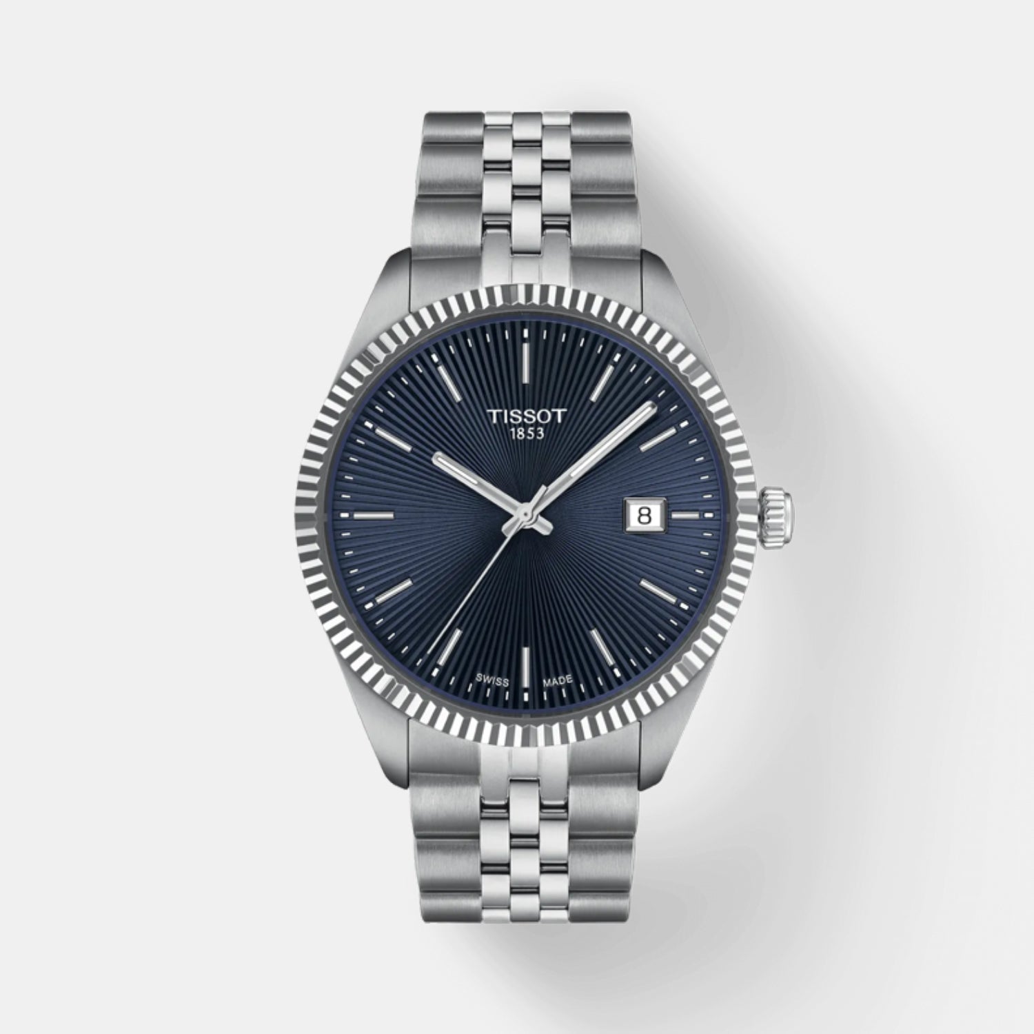 Tissot Ballade Men Quartz Blue Dial Analog Stainless Steel Watch T1564101104100