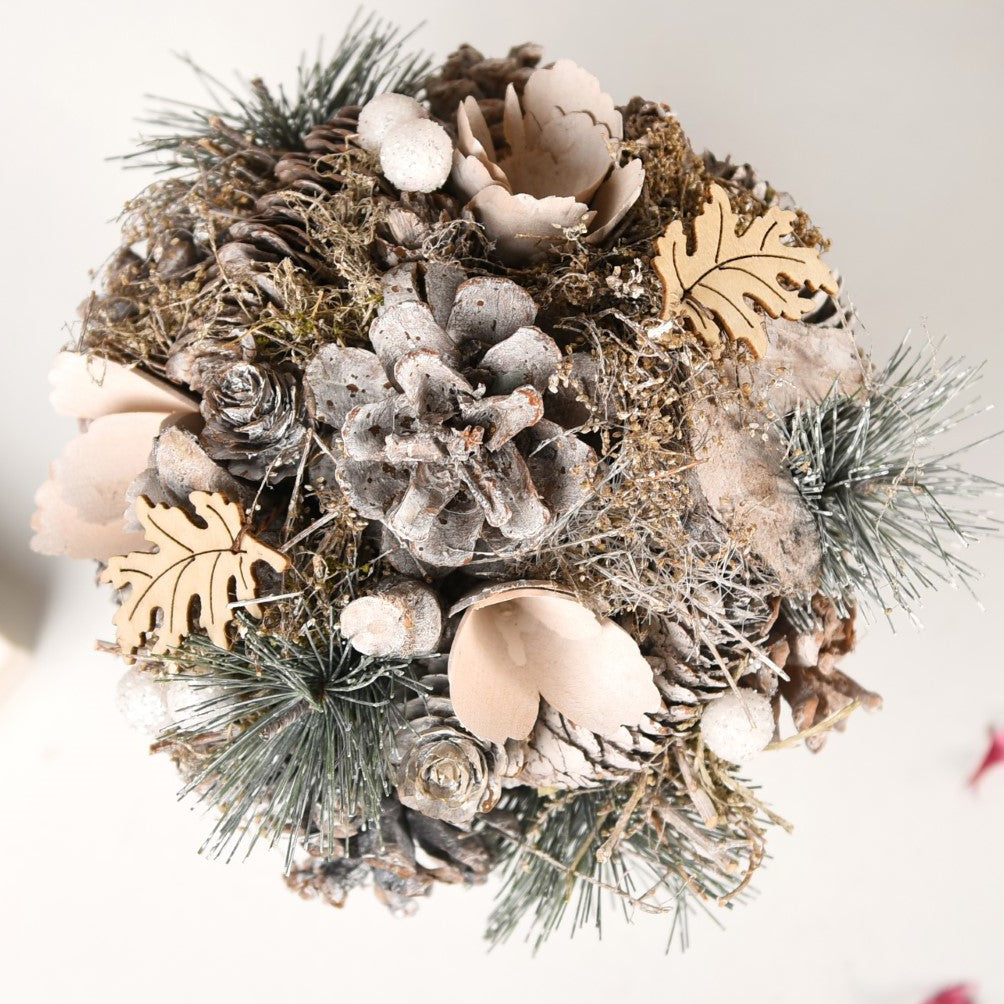 Nestasia Frosty Pine Cones Dried Flower Pot - view 6