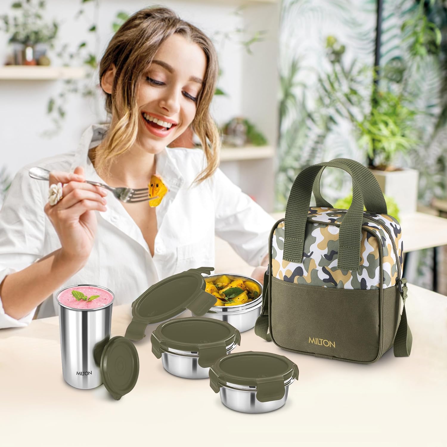 Camo Feast Stainless Steel Tiffin (Milton) - view 6