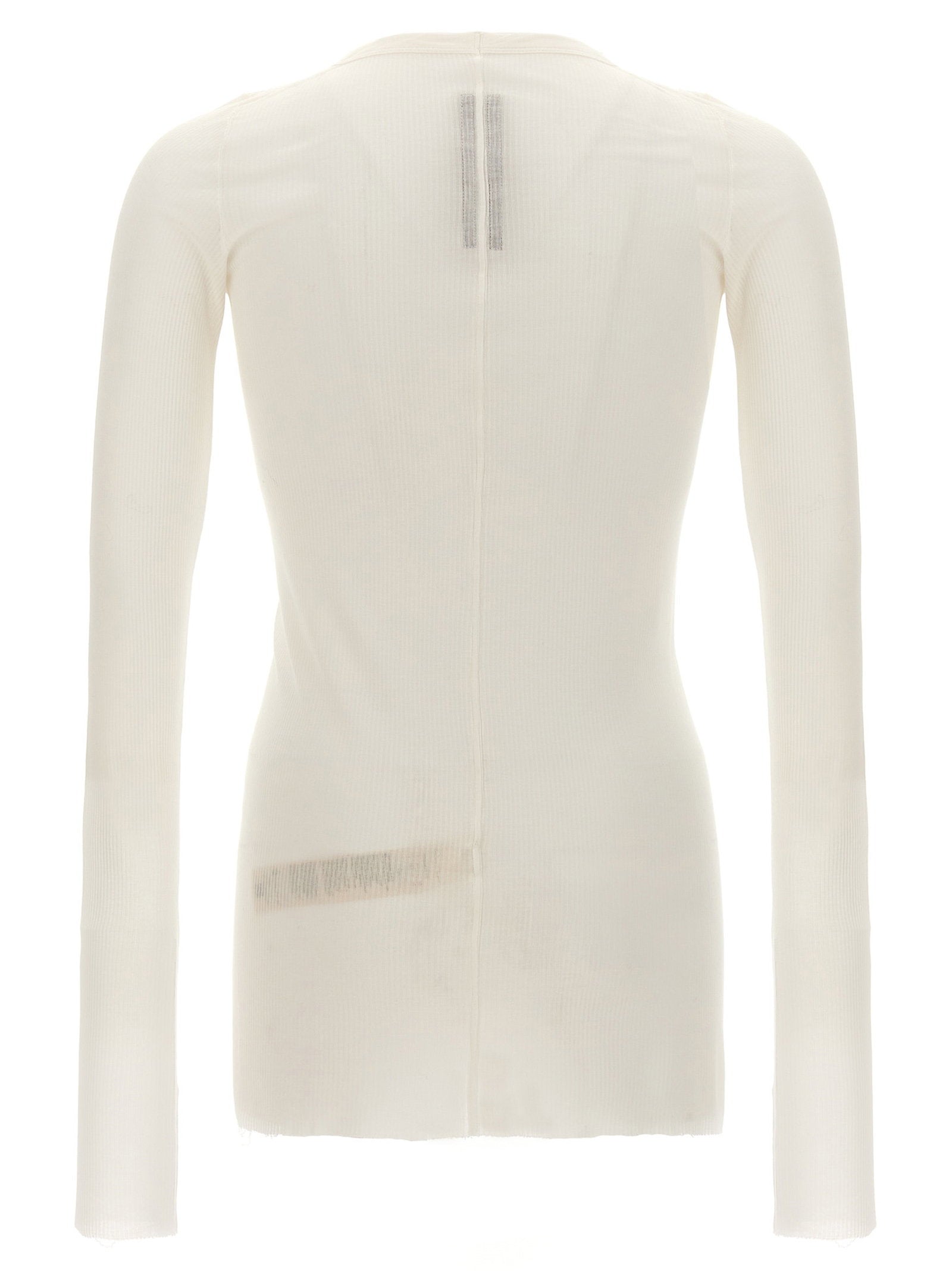 Rick Owens Rib Ls T T-shirt – 88% viscose, 12% silk - view 2