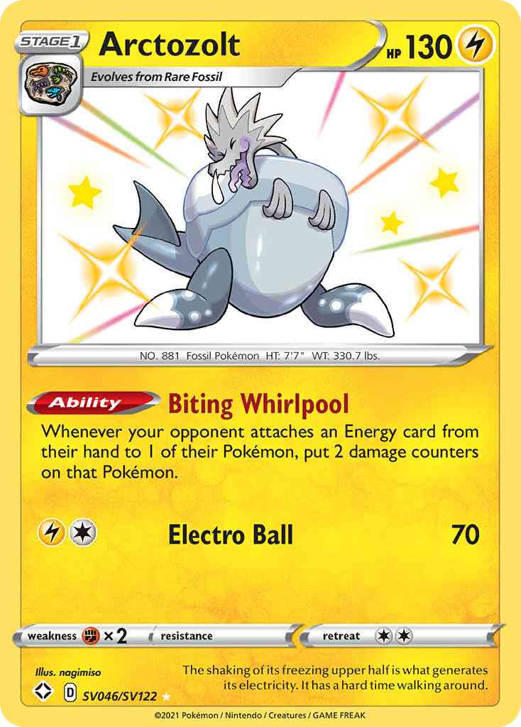 Rare shiny swsh45sv-sv046 – Pokémon Arctozolt - SV046/SV122 - Rare Shiny [swsh45sv-SV046] [Holo]