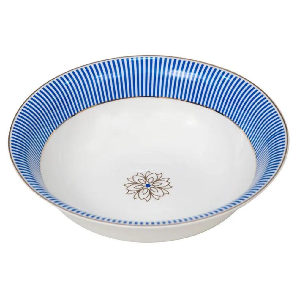 Clay Craft Urmi Noir Blue Dinner Set | Premium 22K Liquid Gold | Set of 40 Pcs - view 2