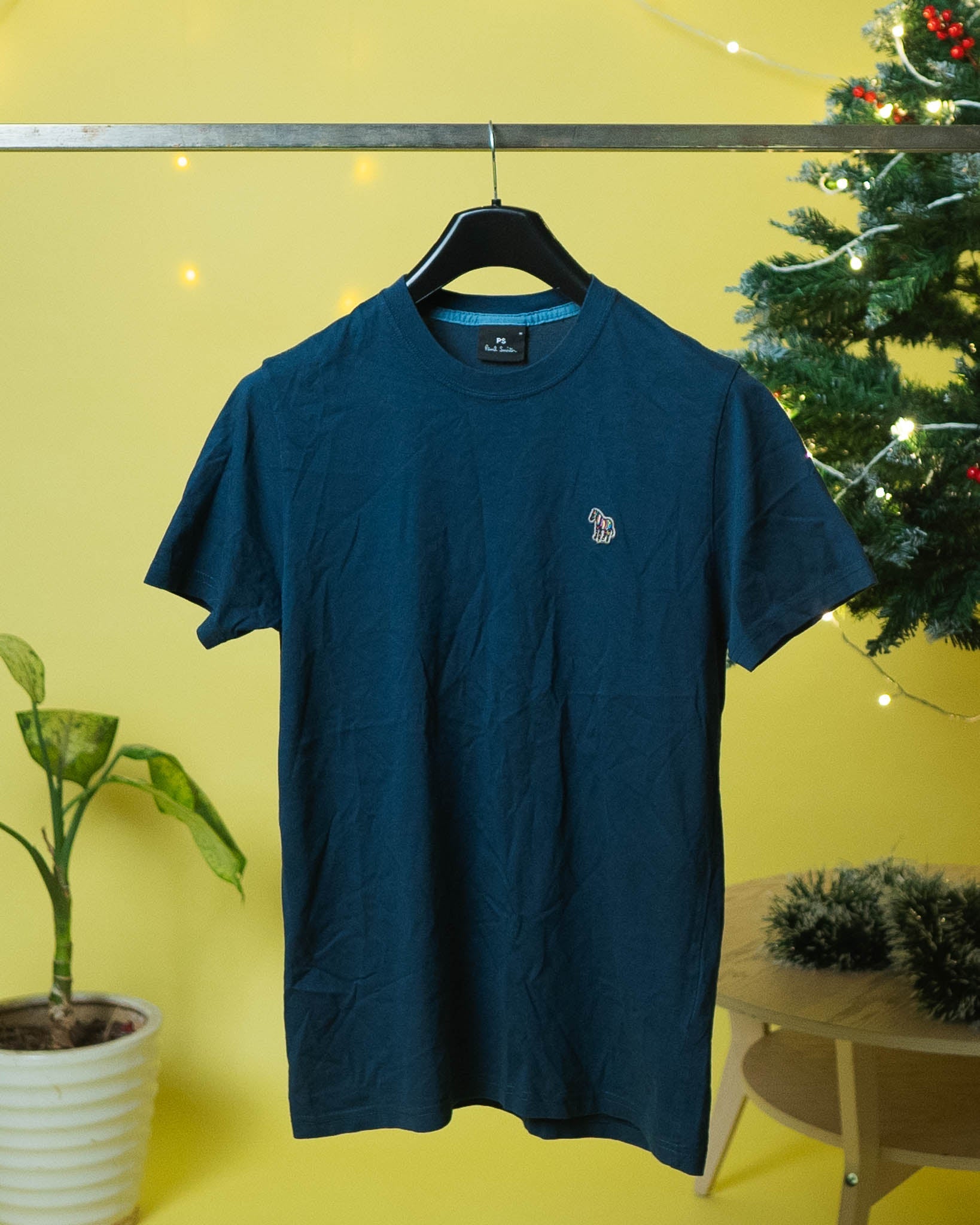Paul Smith Dark Green Organic Cotton Zebra Logo T-Shirt