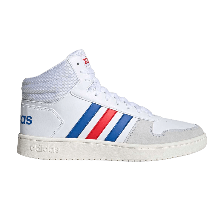 Hoops 2 0 – adidas Hoops 2.0 Mid White Blue Red
