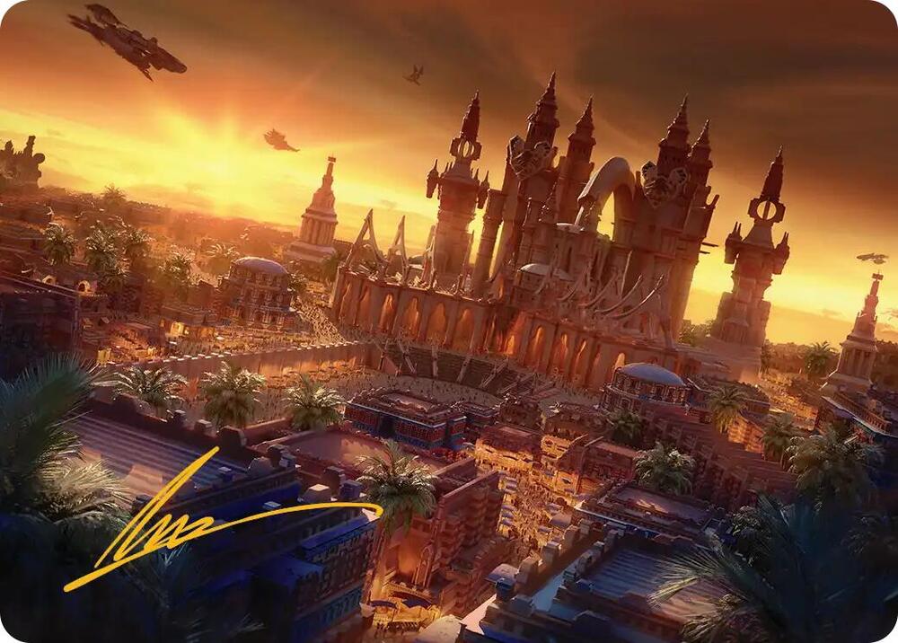 Rabanastre royal city – Magic 18/53 - Rabanastre, Royal City Art Card [FINAL FANTASY: Art Series] [Gold-Stamped]