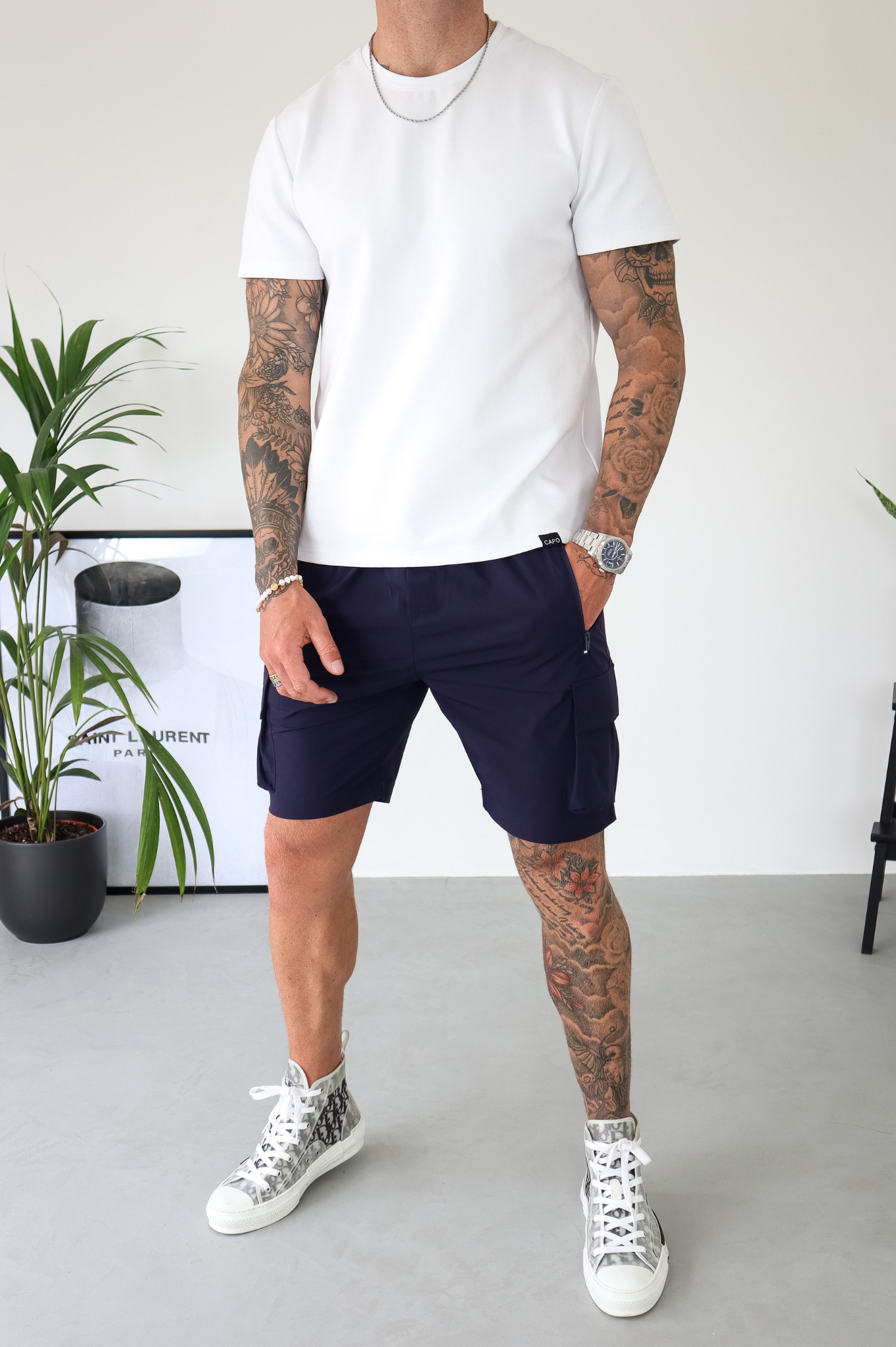 CAPO Lightweight Navy Cargo Shorts - view 6