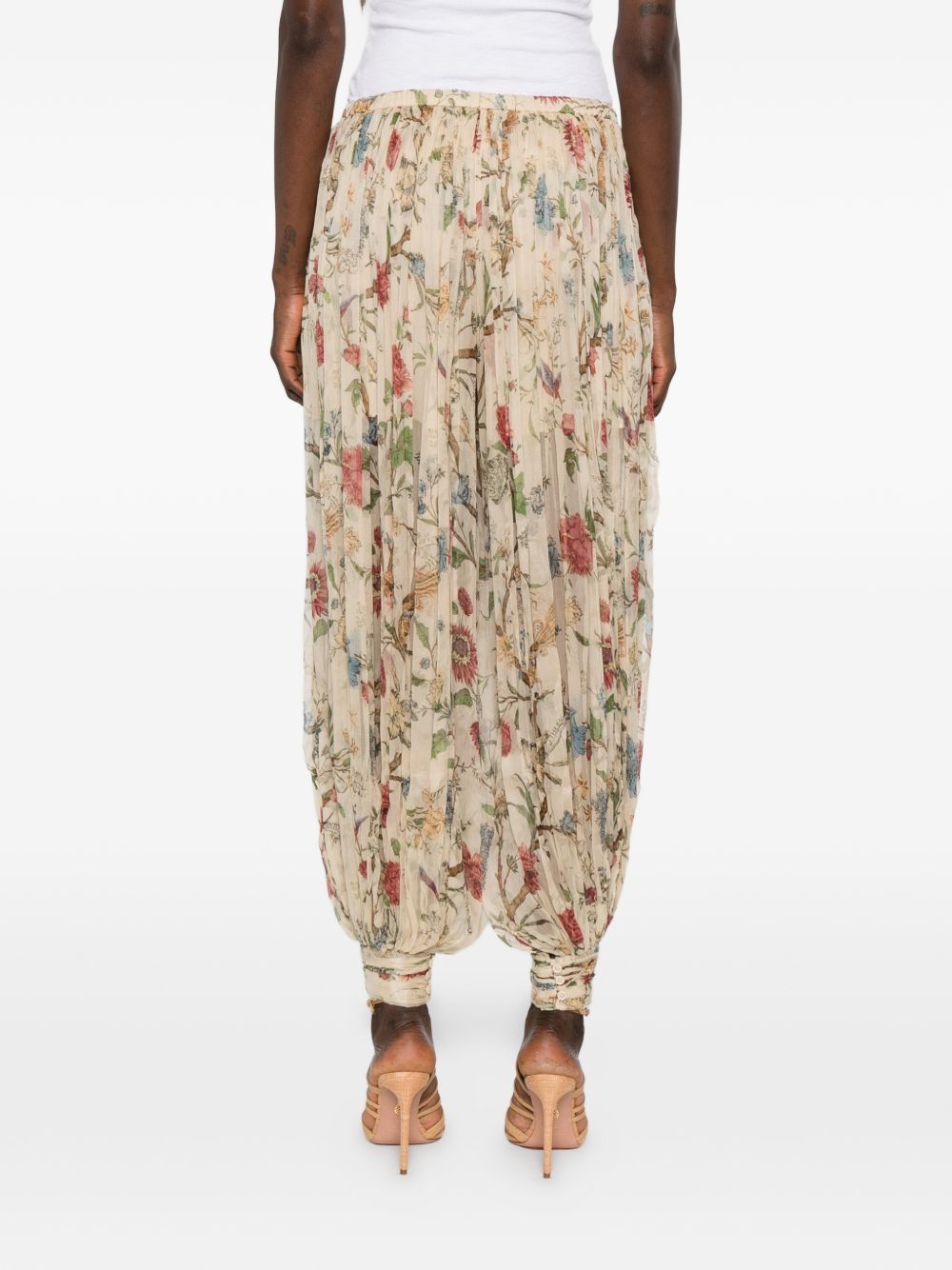 Into The East Printed Silk Trousers - view 3