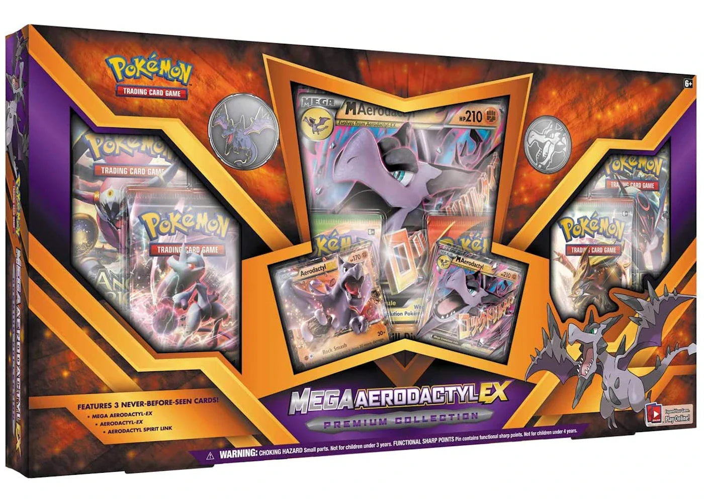 Pokémon 2016 Pokemon TCG Mega Aerodactyl EX Premium Collection