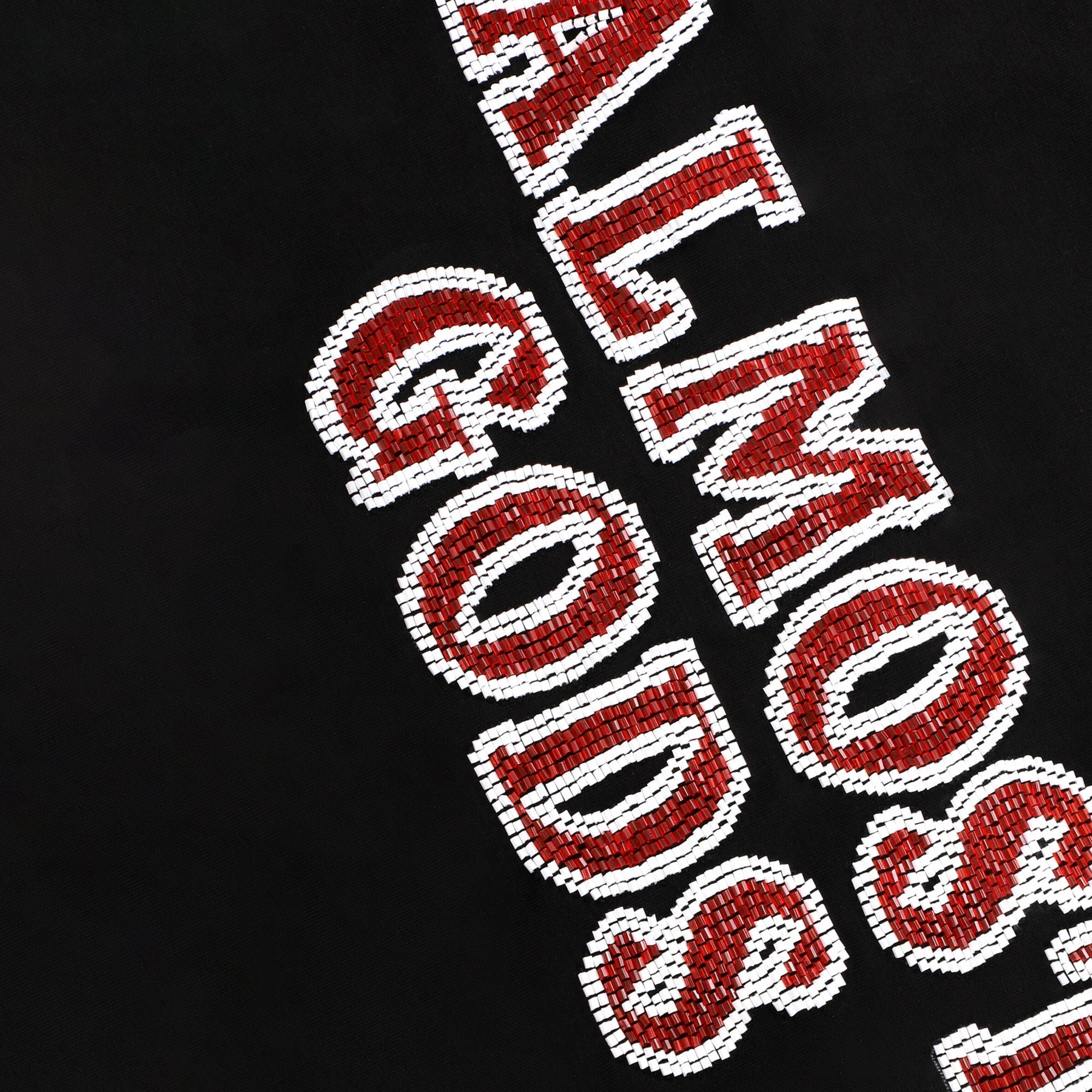 Almost Gods | Hand Embroidered Kardana Logo Hoodie { Black - view 3