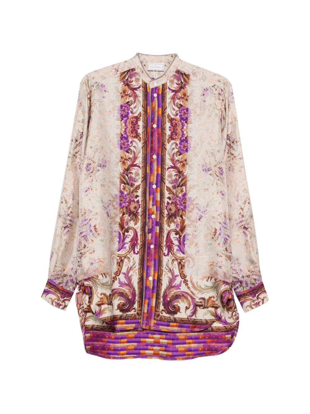 Pierre Louis Mascia Printed silk shirt – Silk 100%