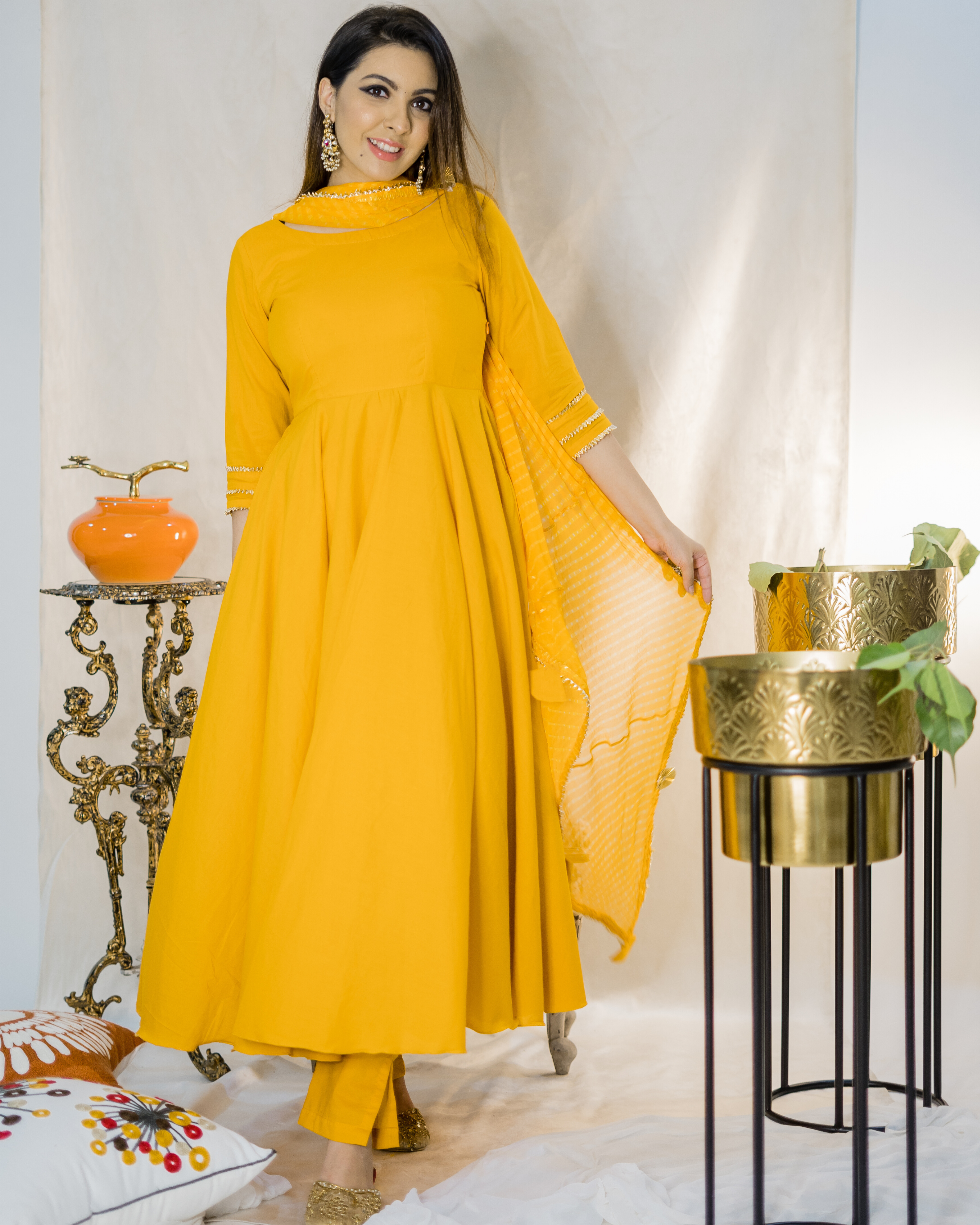 Aachho Tangelo Leheriya Suit Set - view 4