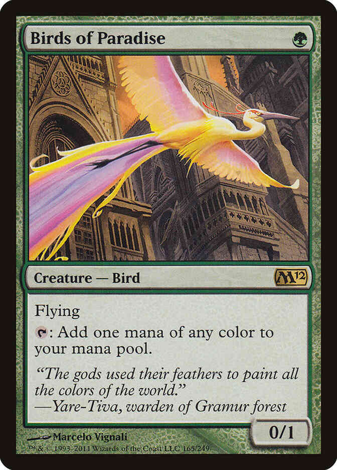 Paradise 165 magic – Birds of Paradise [165] [Magic 2012] [Non-Foil]