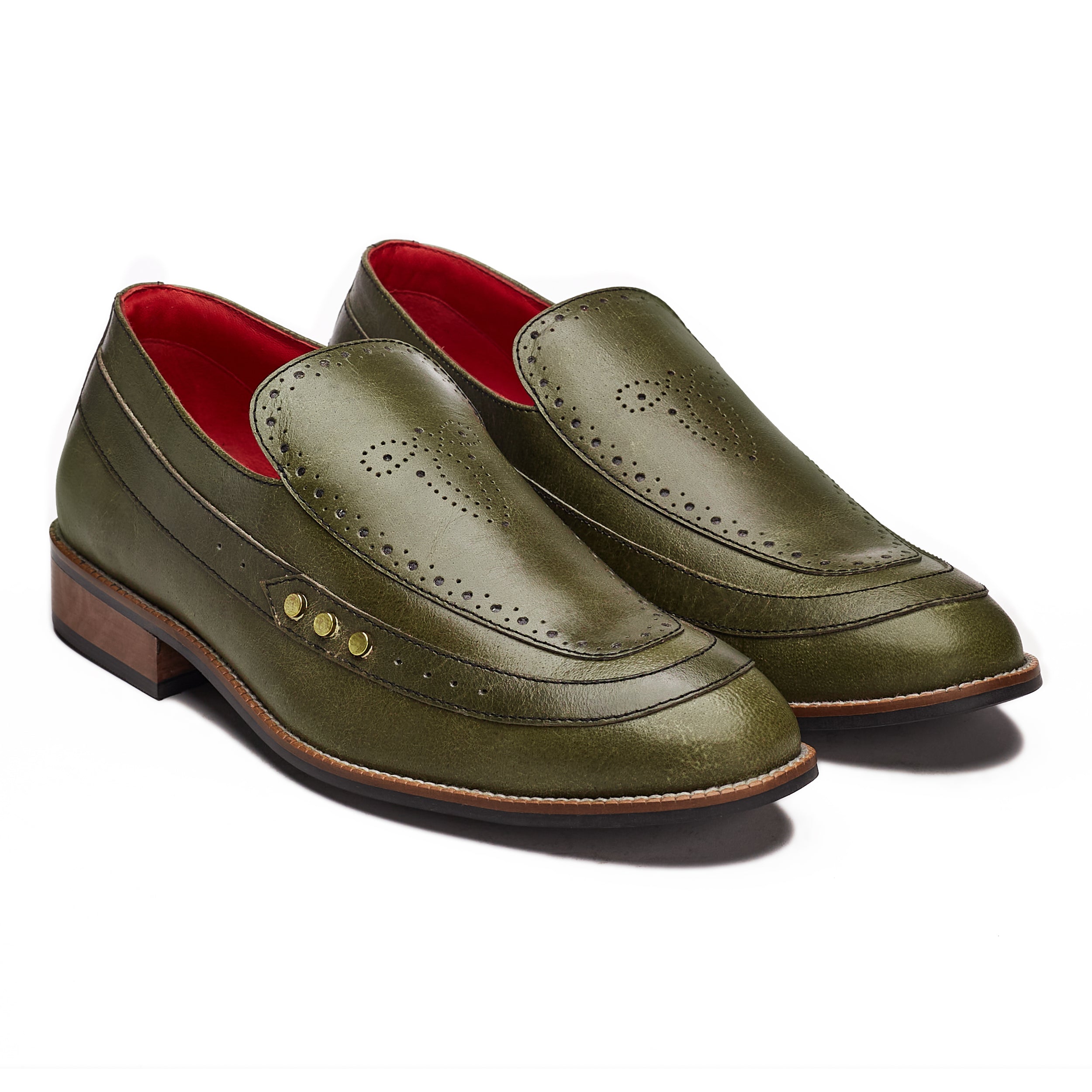 Banjaaran Studio Nizam Loafers Men – Olive