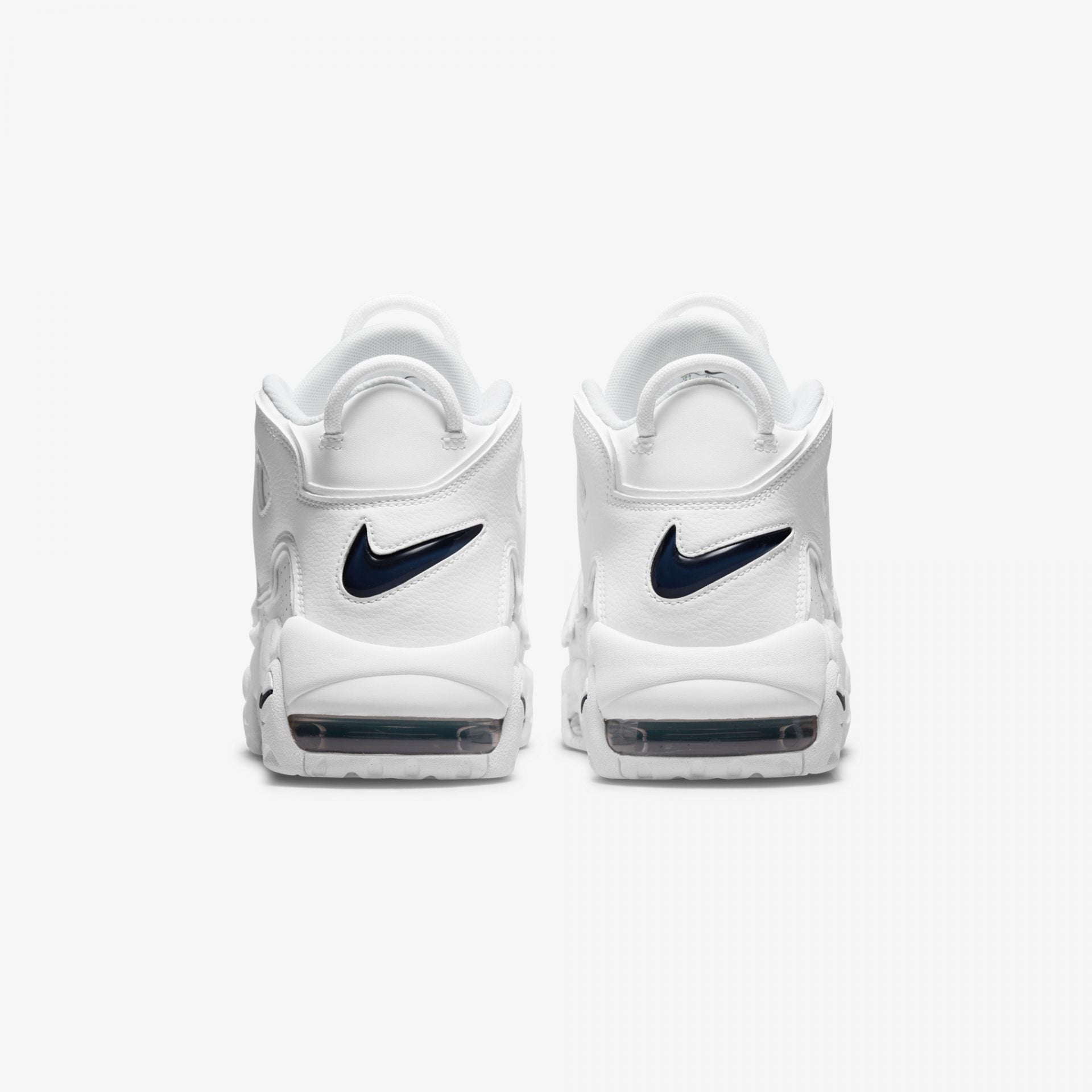 Nike | AIR MORE UPTEMPO 96 { WHITE / MIDNIGHT NAVY - view 2