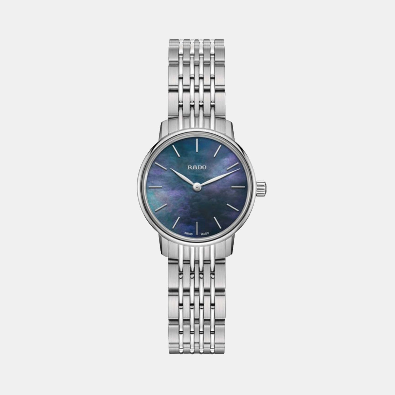Rado Coupole Women Quartz Blue Dial Analog Stainless Steel Watch R22897913