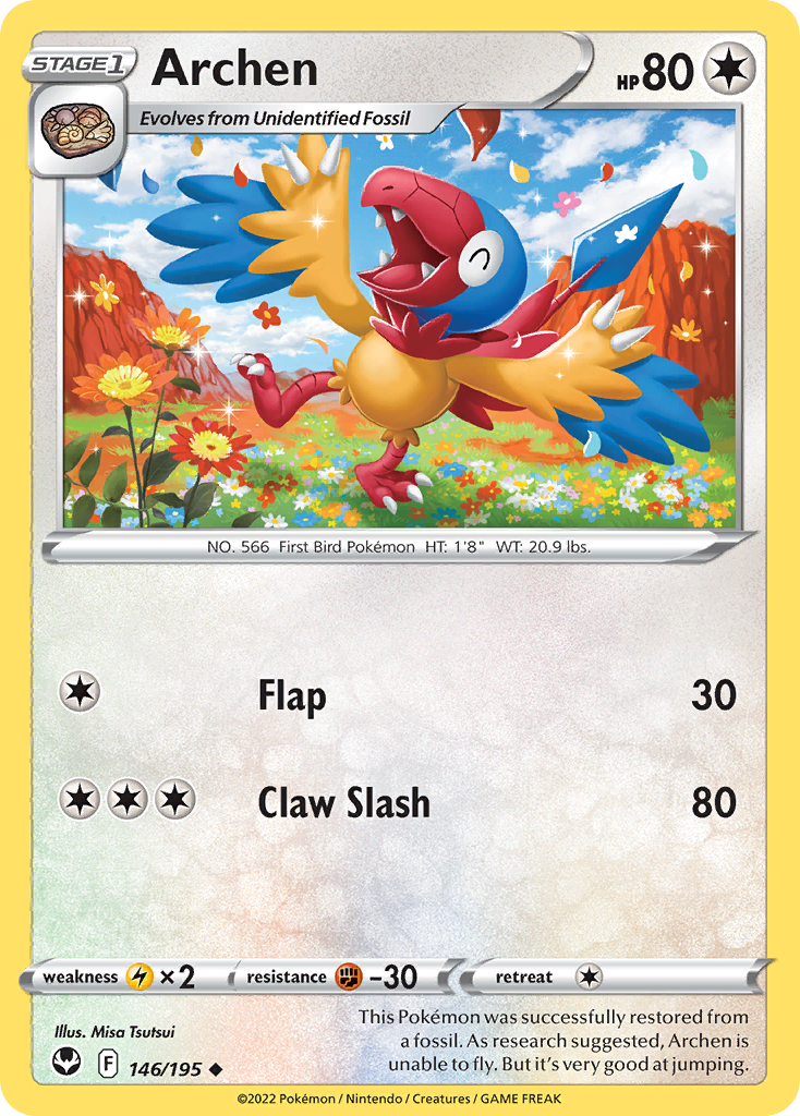 Uncommon swsh12-146 non-holo – Pokémon Archen - 146/195 - Uncommon [swsh12-146] [Non-Holo] - Archen - 146/195 - Uncommon