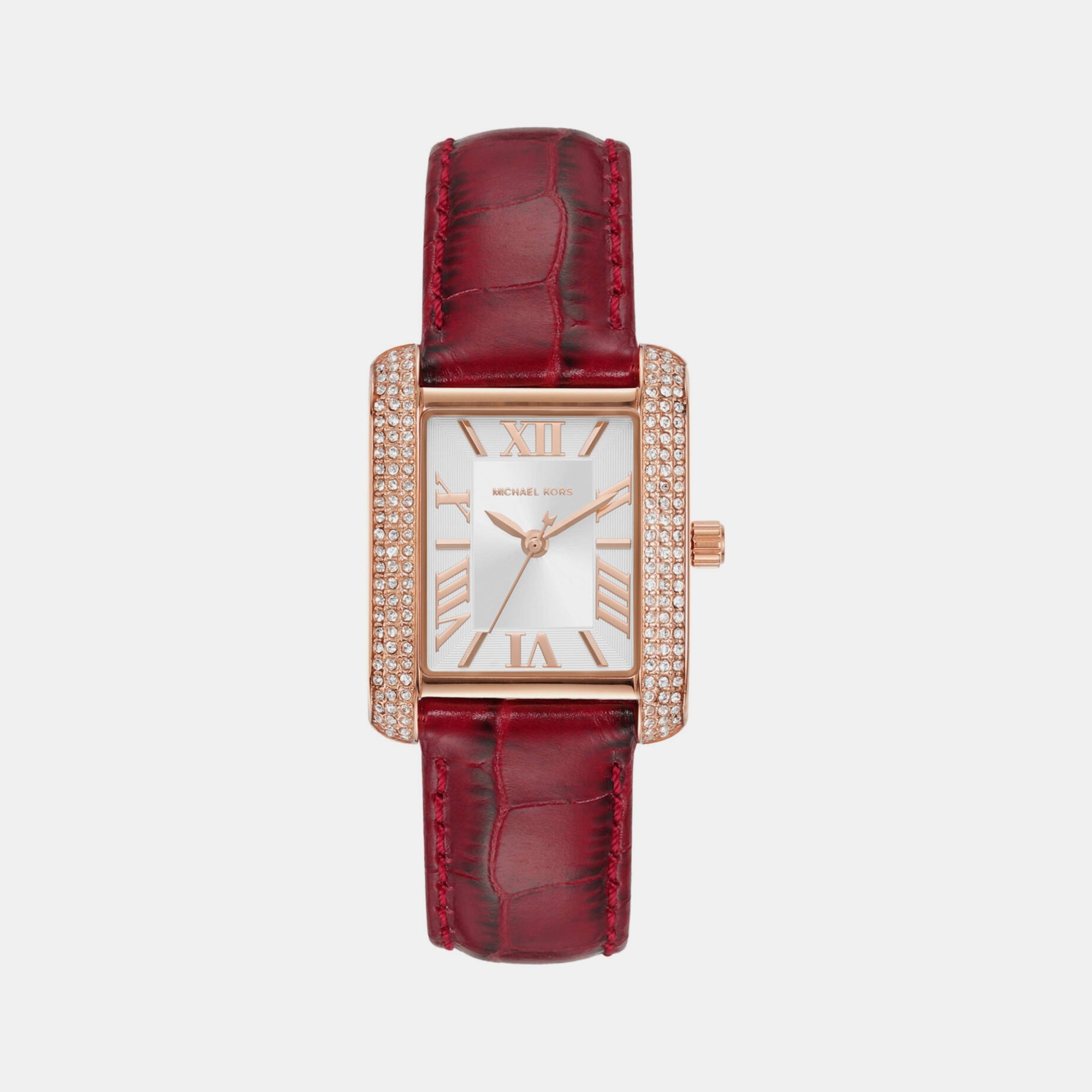 Michael Kors Emery Women Quartz White Dial Analog Leather Watch MK4689