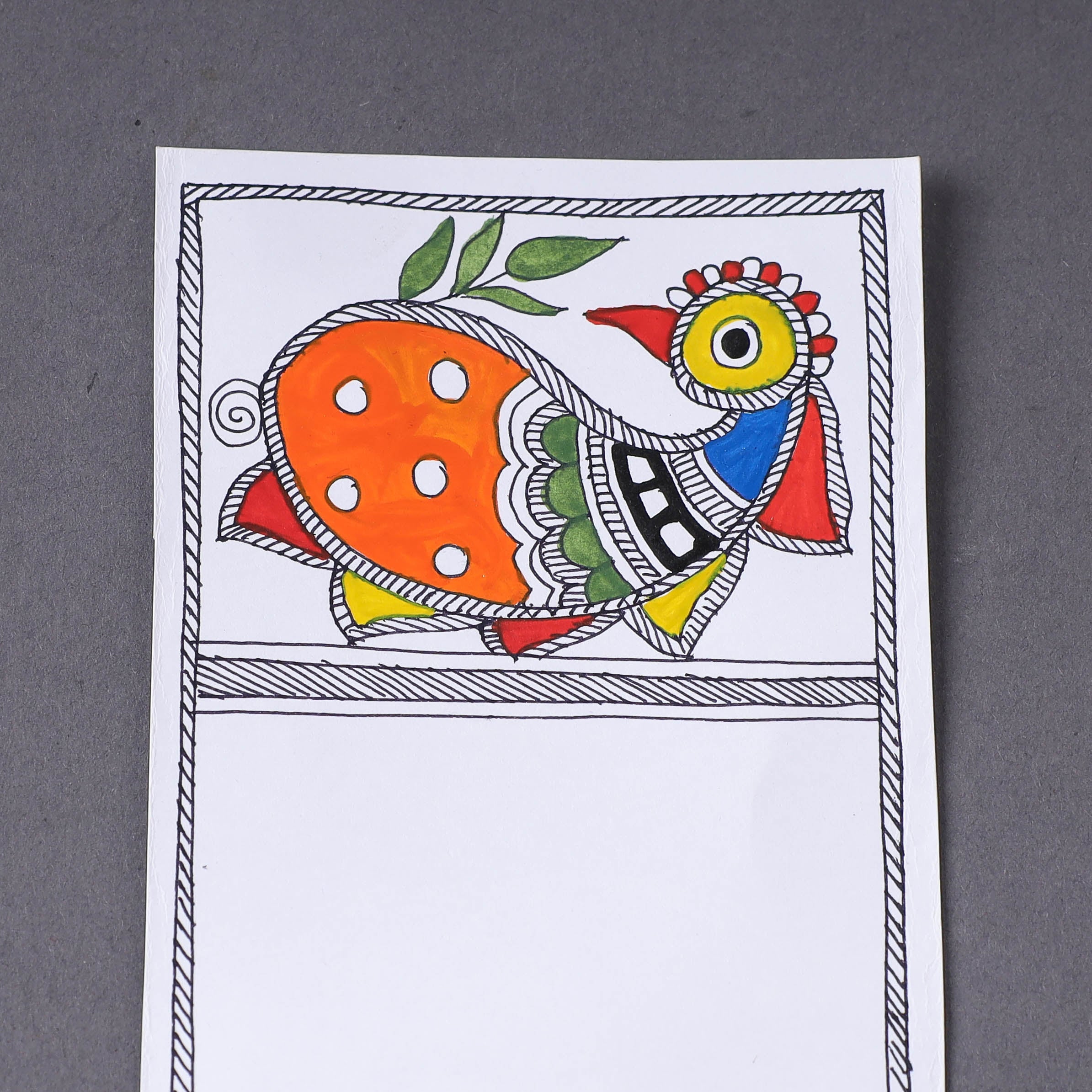 ITOKRI CRAFTS INITIATIVE Assorted - Madhubani Handpainted Post Card (3.5 x 5.5 in) - view 2