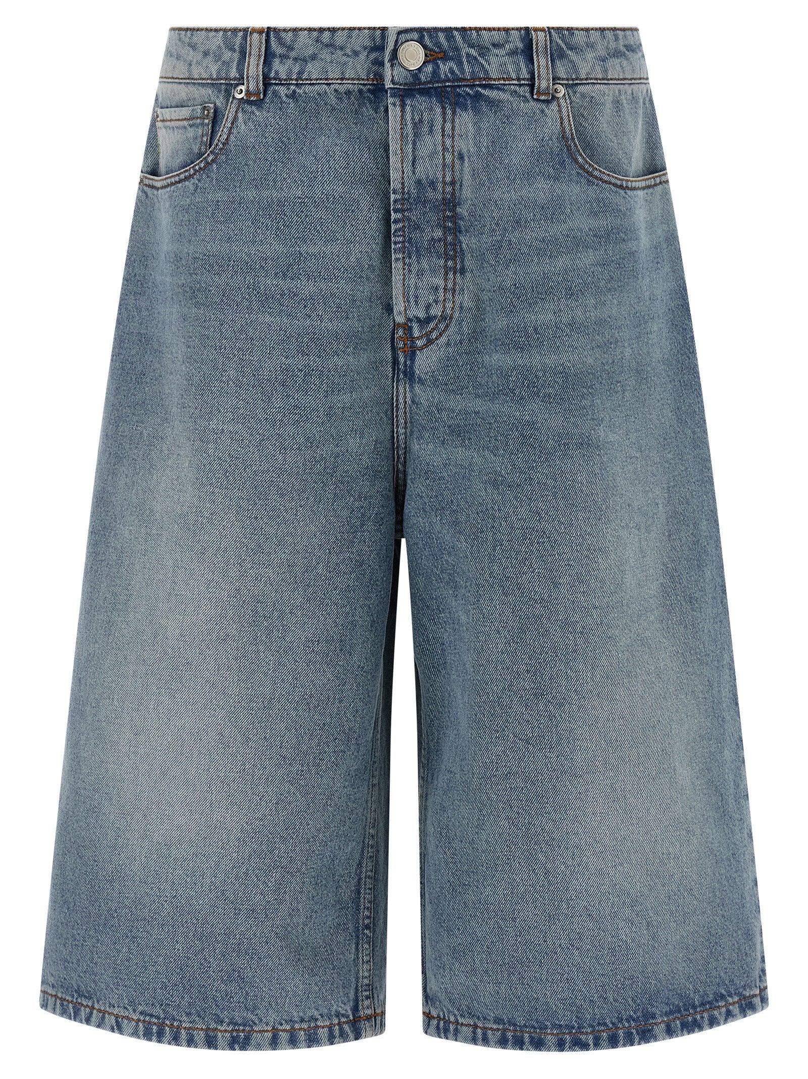 Ami Paris Denim Bermuda Shorts – 100% cotton