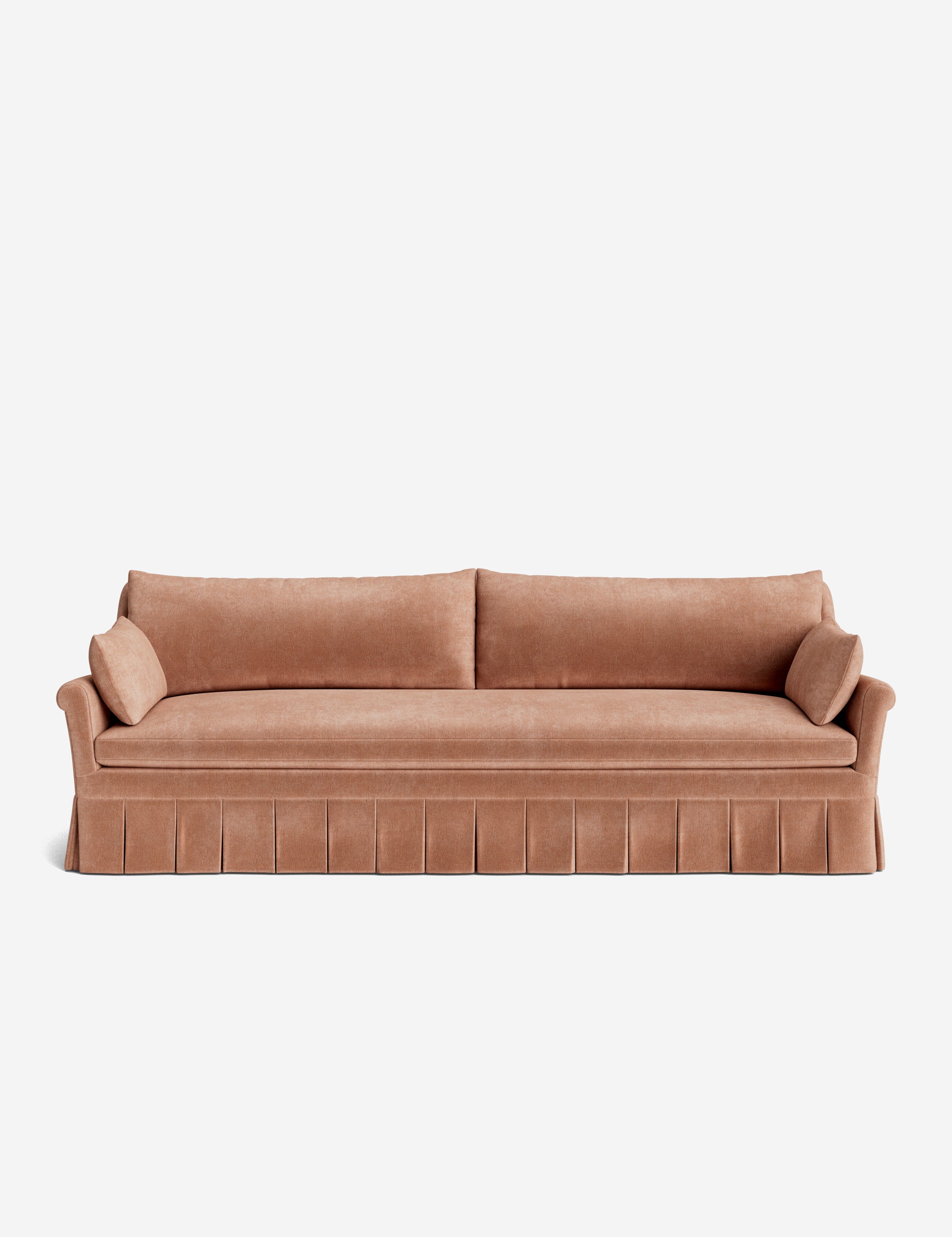 Lulu and Georgia Portola Rolled Arm Pleated Sofa - view 3
