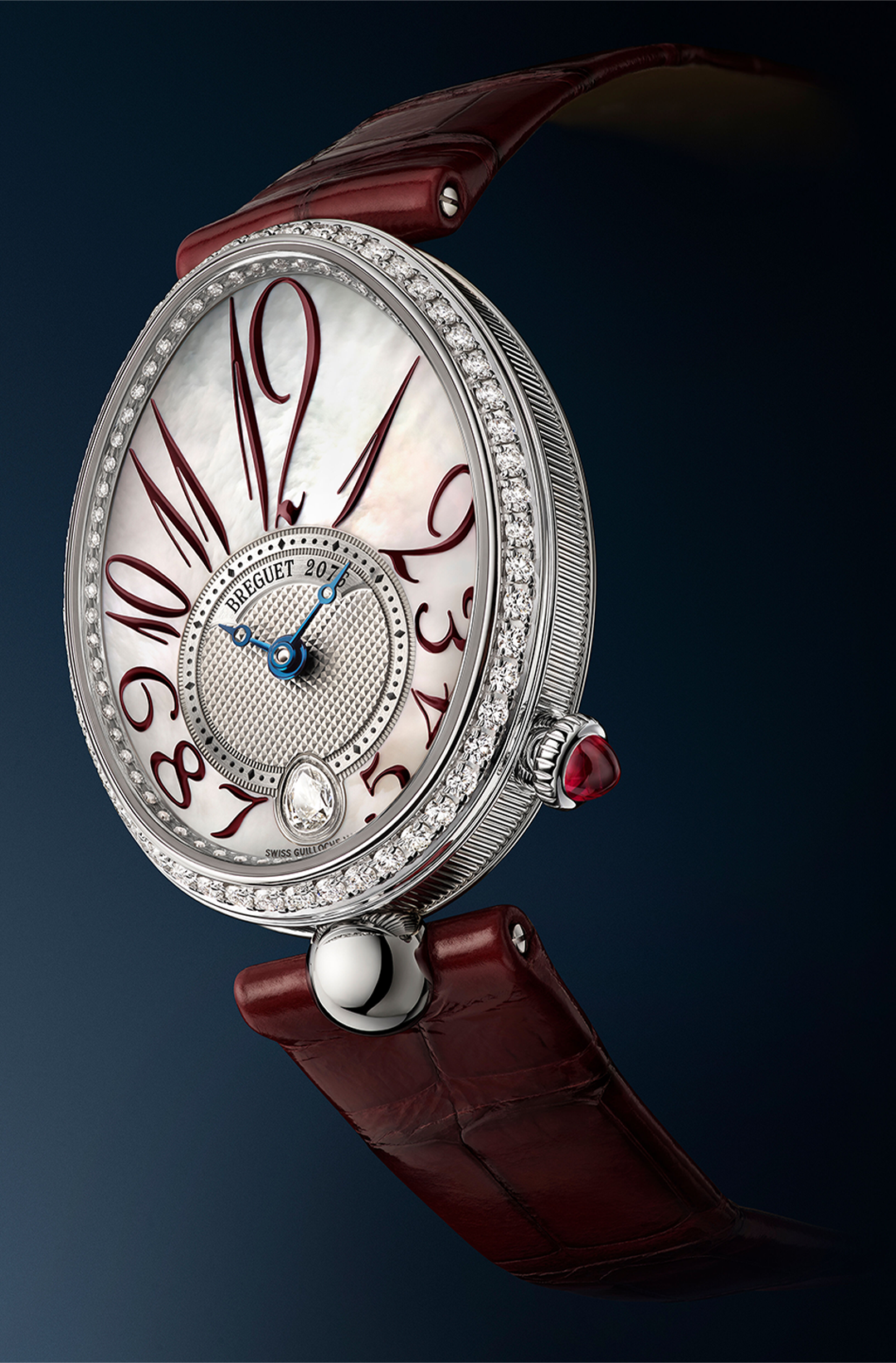 Breguet Reine De Naples Red Strap 36.50 mm for Women - view 2