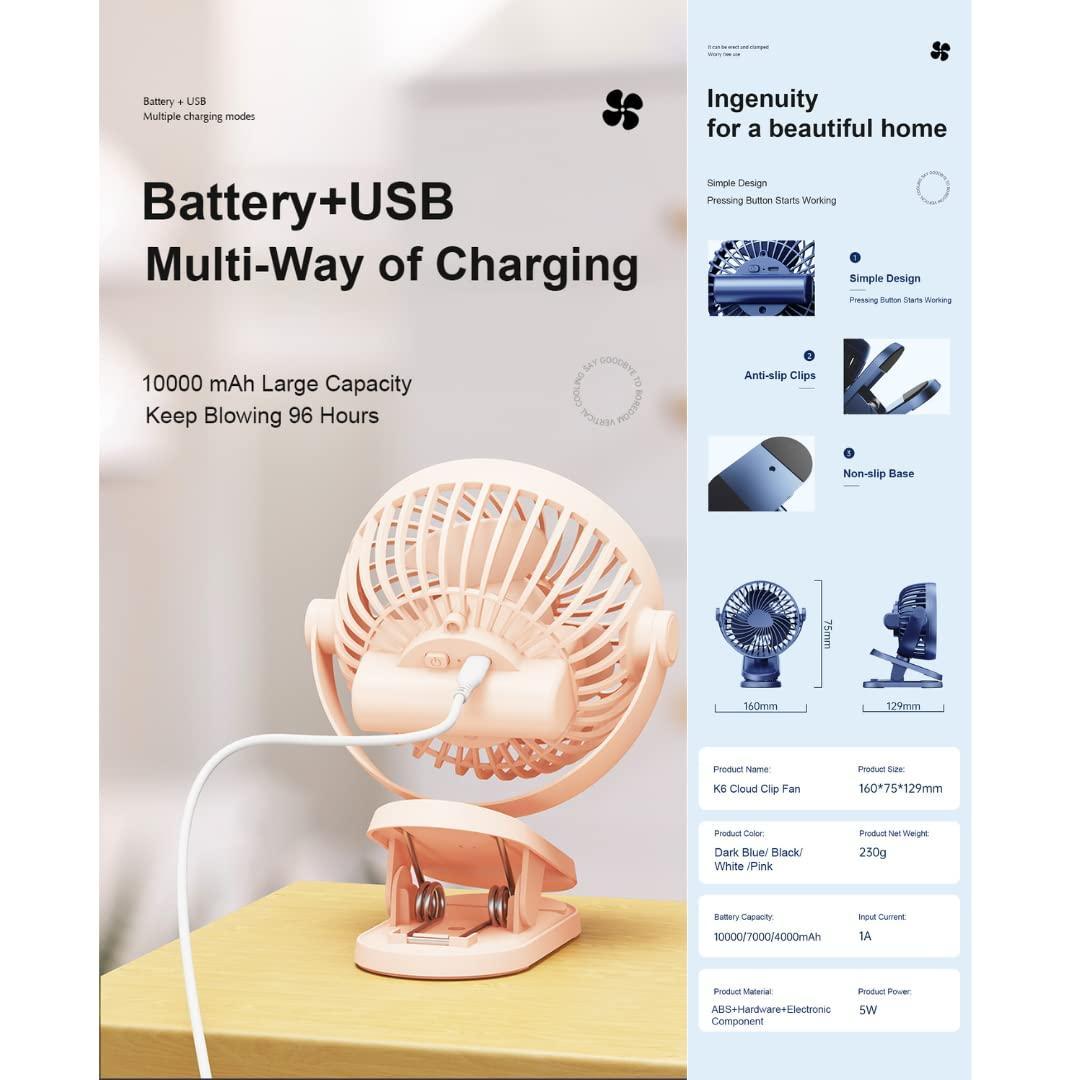 Roposo Clout Portable Desk Fan - view 3