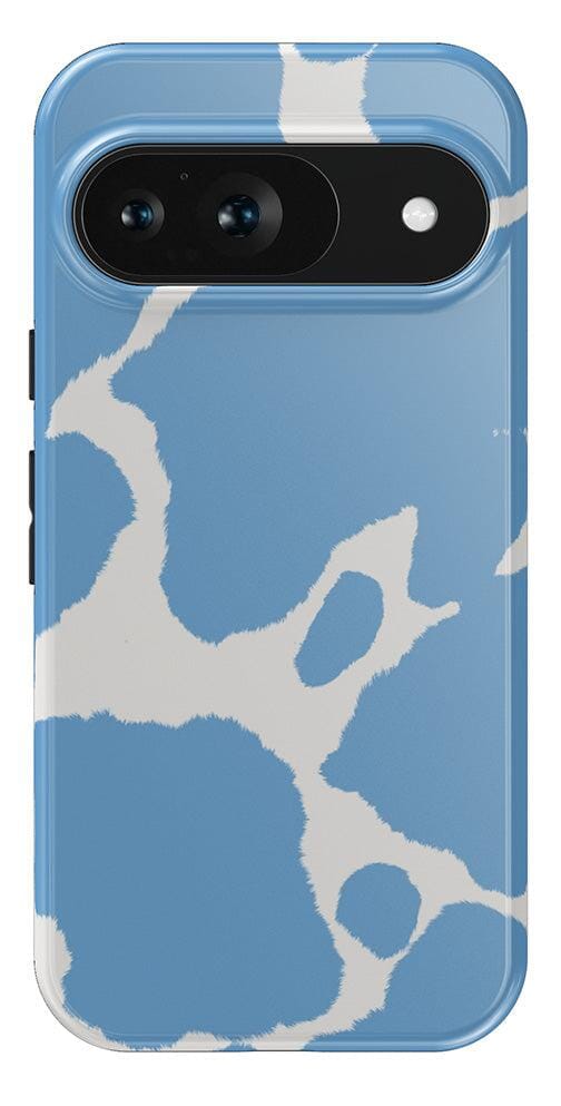 Casetry Current MOOd | Light Blue Cow Print Google Pixel Case - view 16