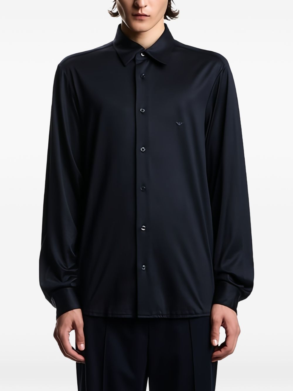 Emporio Armani Cotton blend shirt – 70% Lyocell, 30% Cotton - view 2