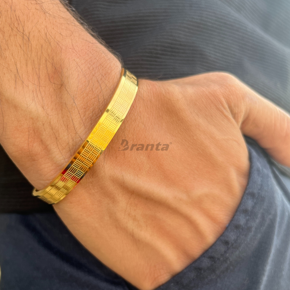Branta Zig Zag Line Bracelet For Men (7 Inch) - view 2