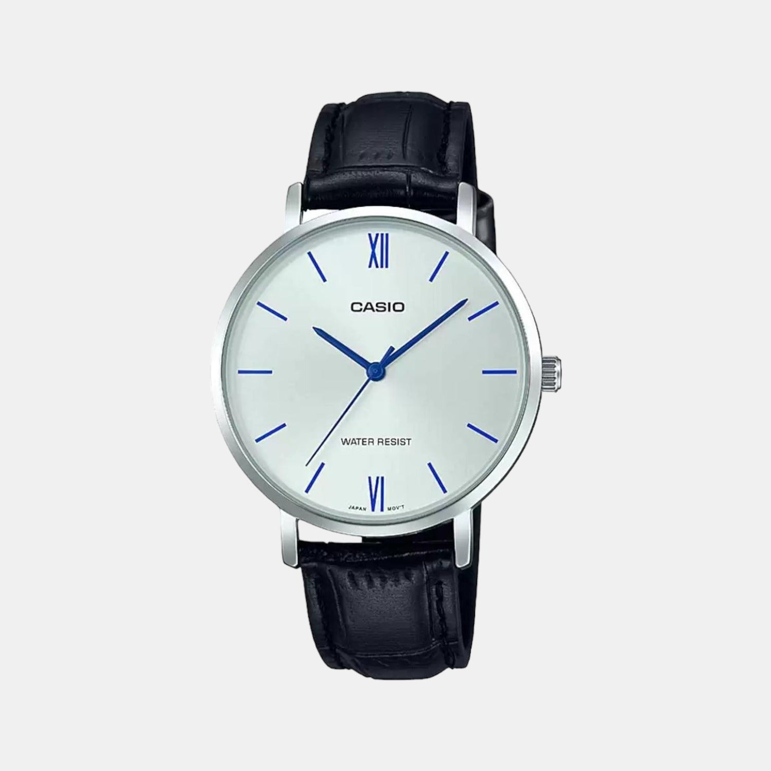 Casio Enticer Women Quartz White Dial Analog Leather Watch A1627
